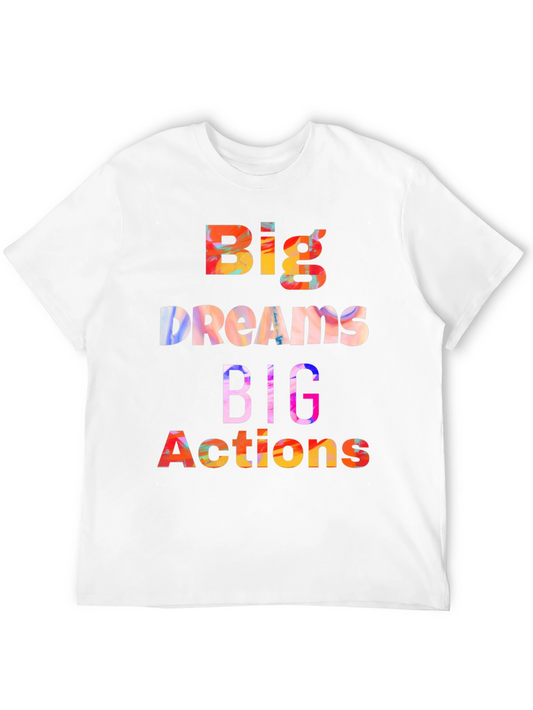Big Dreams Big Actions Graphic Tee - Soft Black Cotton