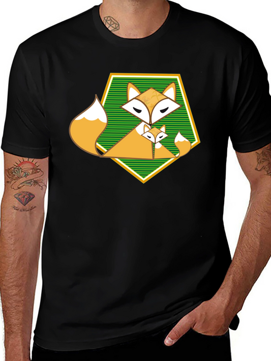 Fox Family Graphic T-Shirt - Unique Design
