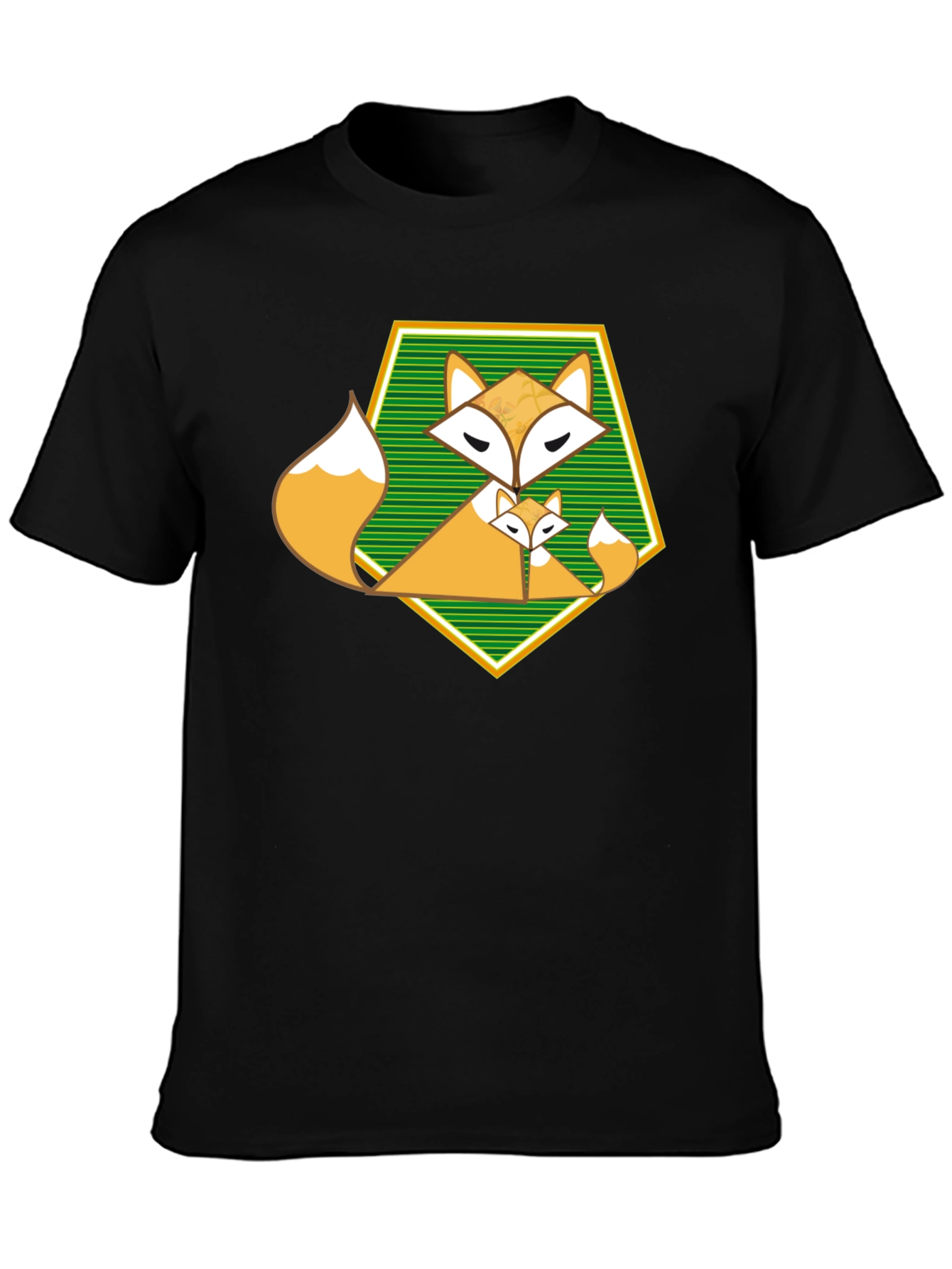 Fox Family Graphic T-Shirt - Unique Design