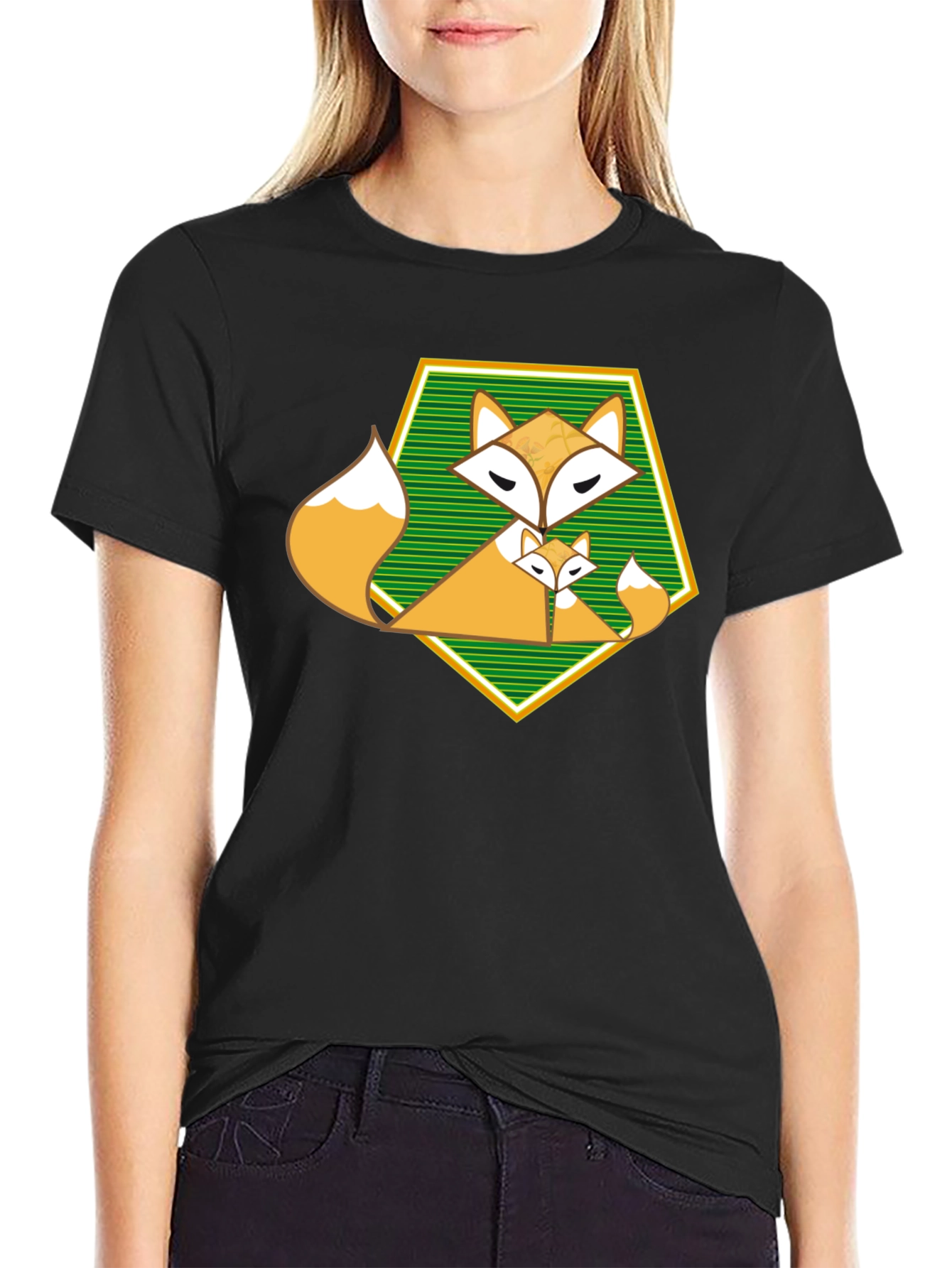 Fox Family Graphic T-Shirt - Unique Design