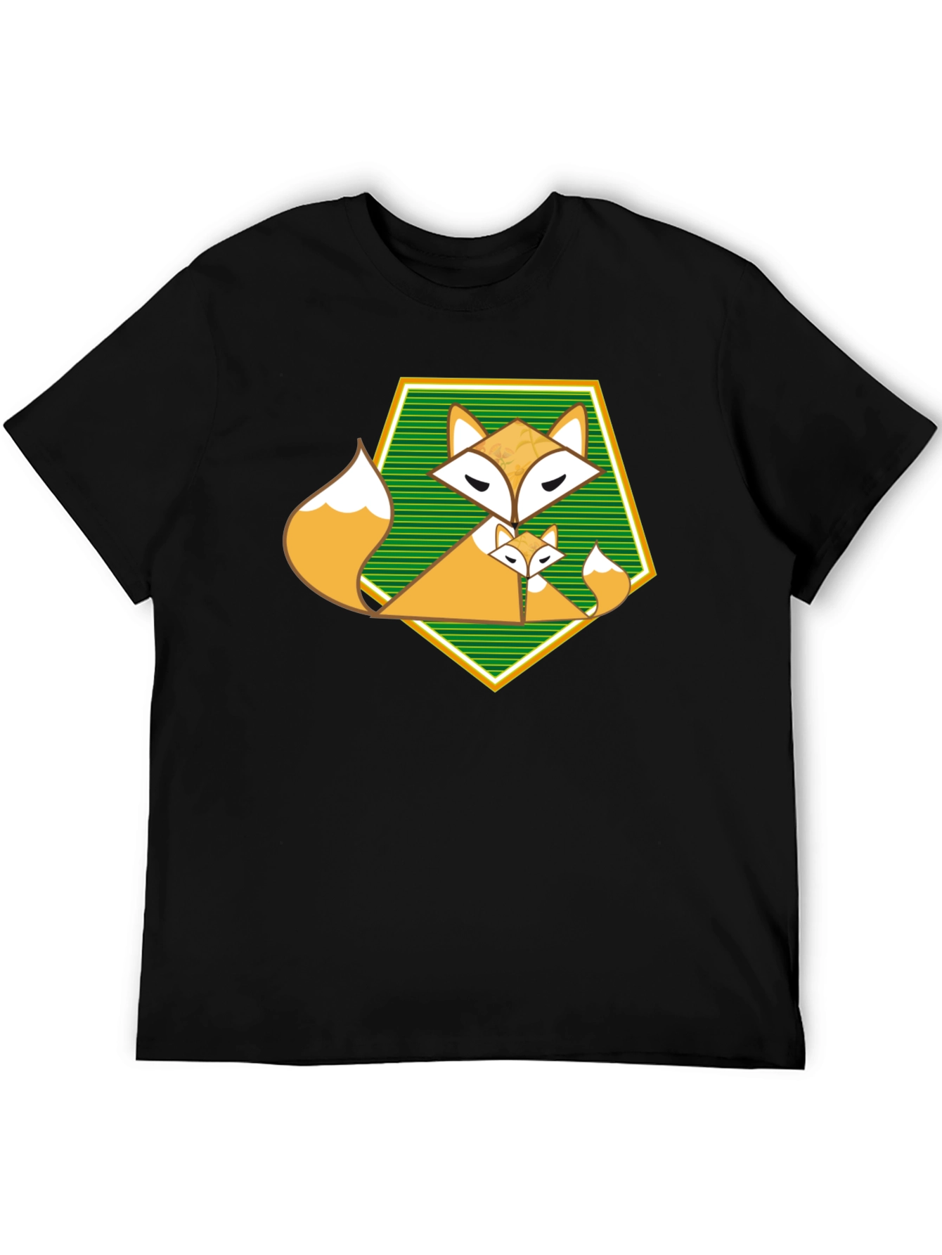 Fox Family Graphic T-Shirt - Unique Design