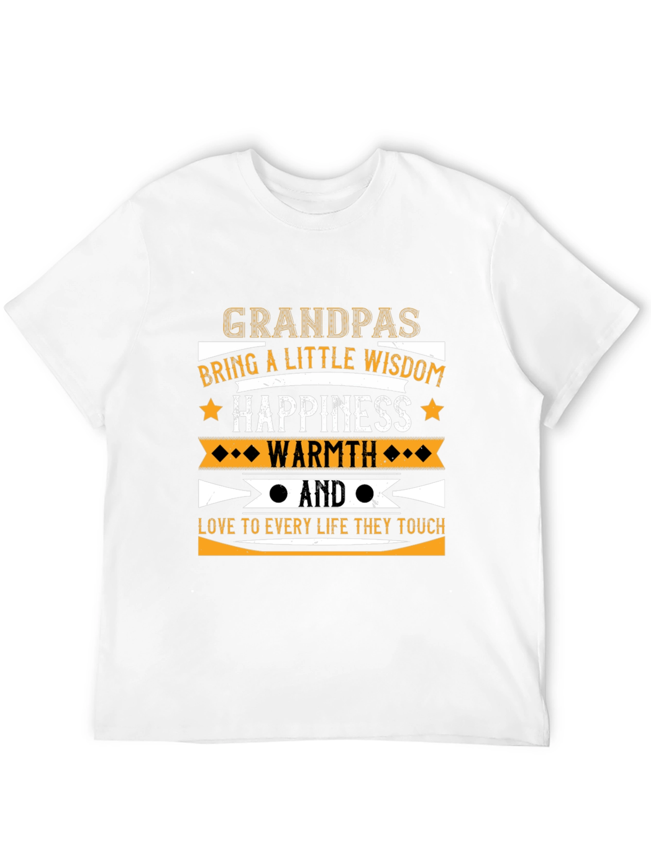Grandpas Wisdom Happiness and Warmth T-Shirt