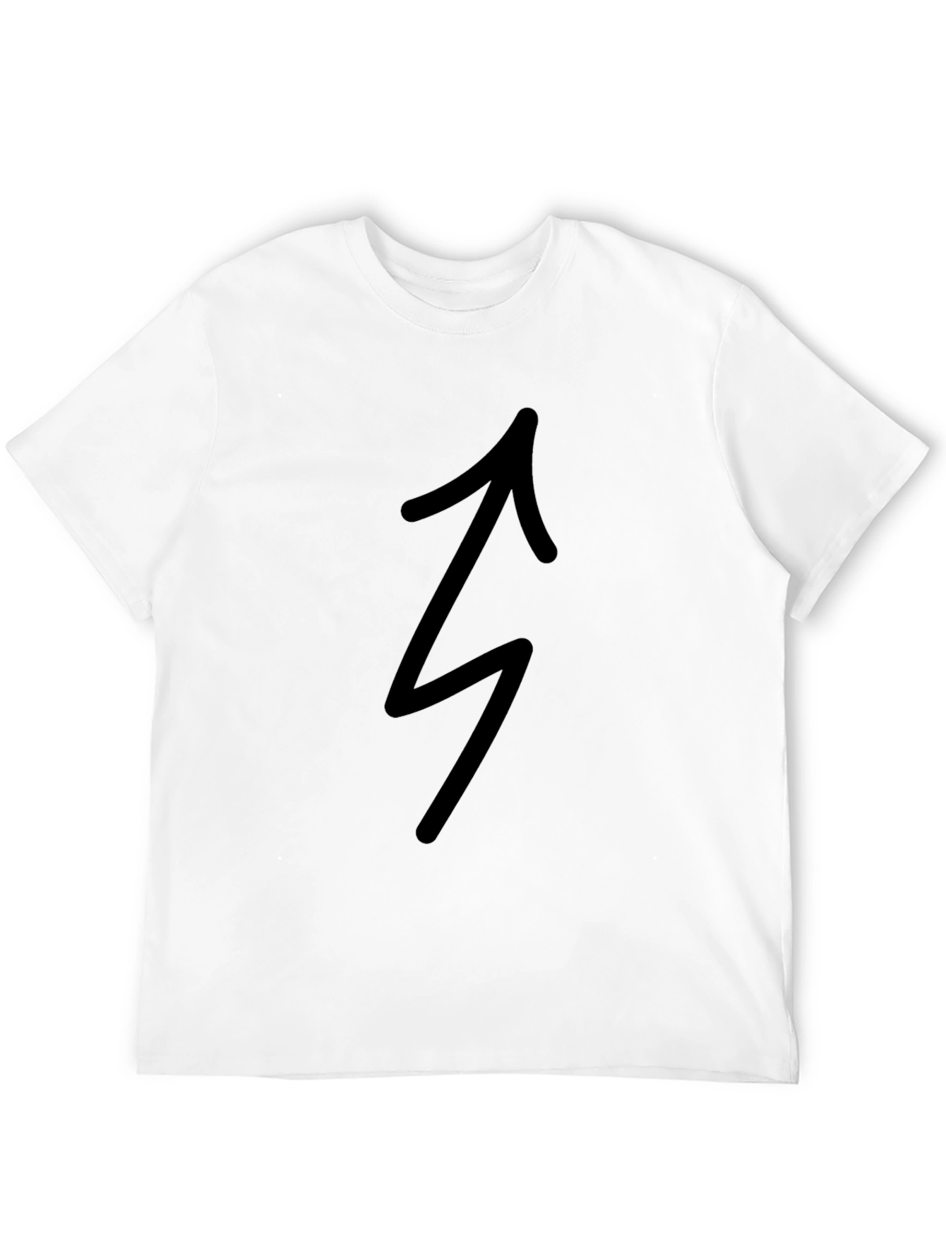 Black T-Shirt with Arrow Graphic
