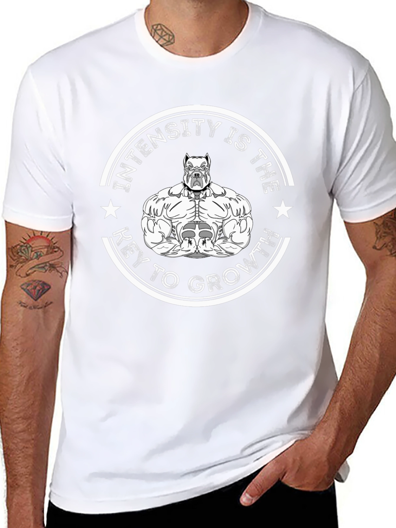 Intensity is the Key to Growth Pitbull T-Shirt