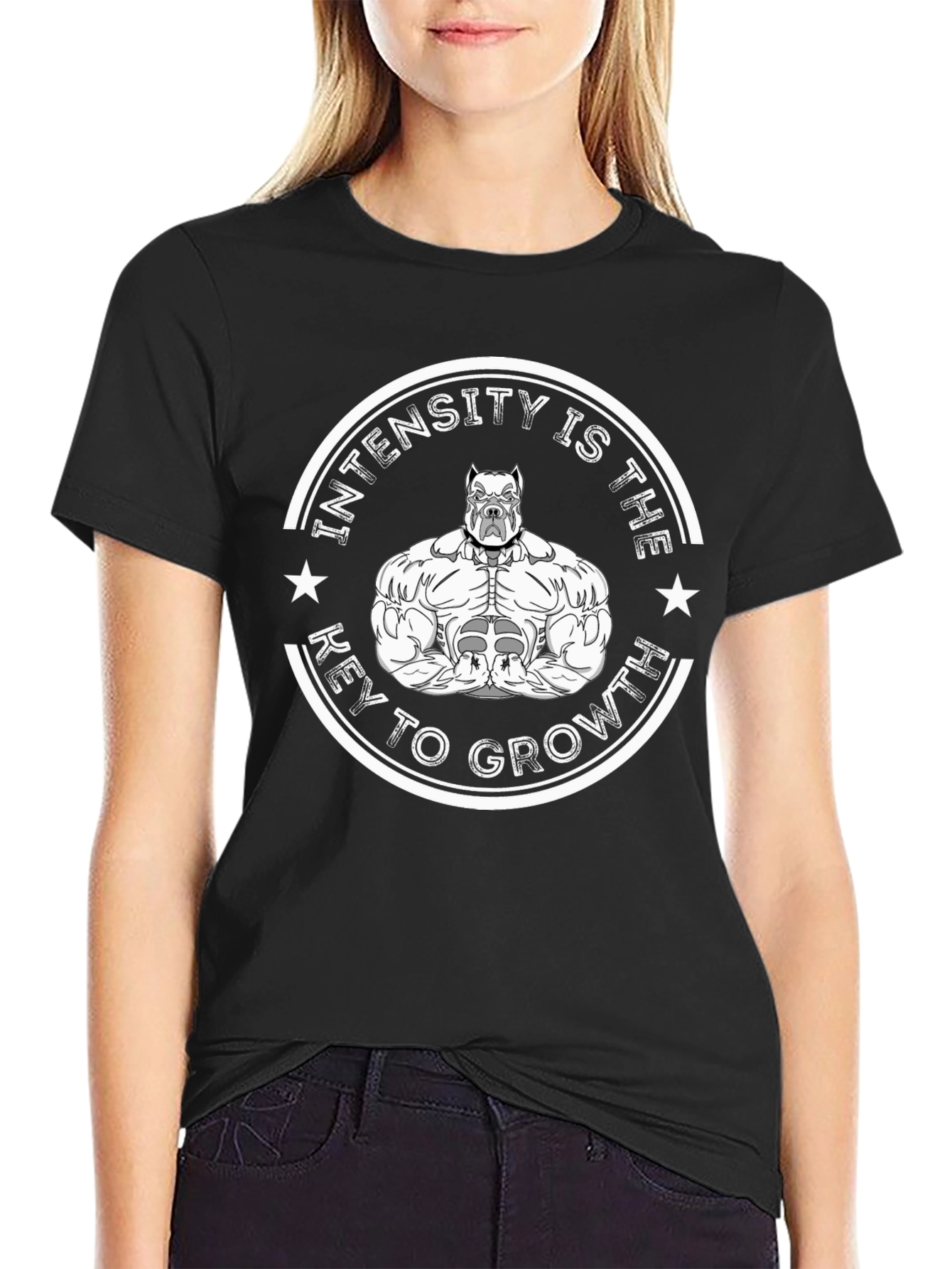 Intensity is the Key to Growth Pitbull T-Shirt