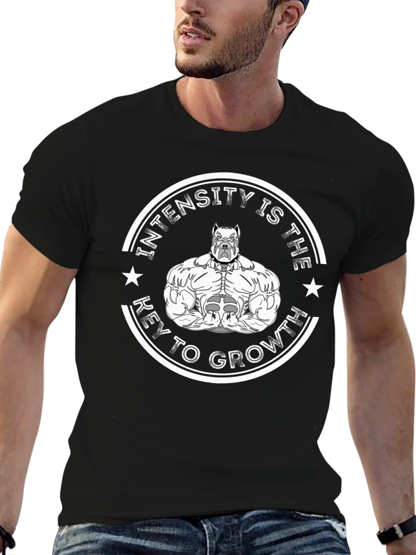 Intensity is the Key to Growth Pitbull T-Shirt