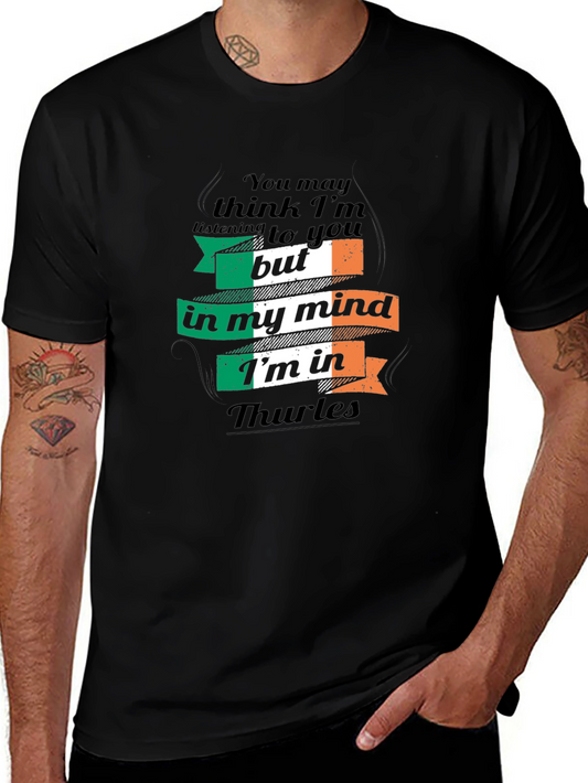 Irish Pride Thurles T-Shirt - Mens Black Tee