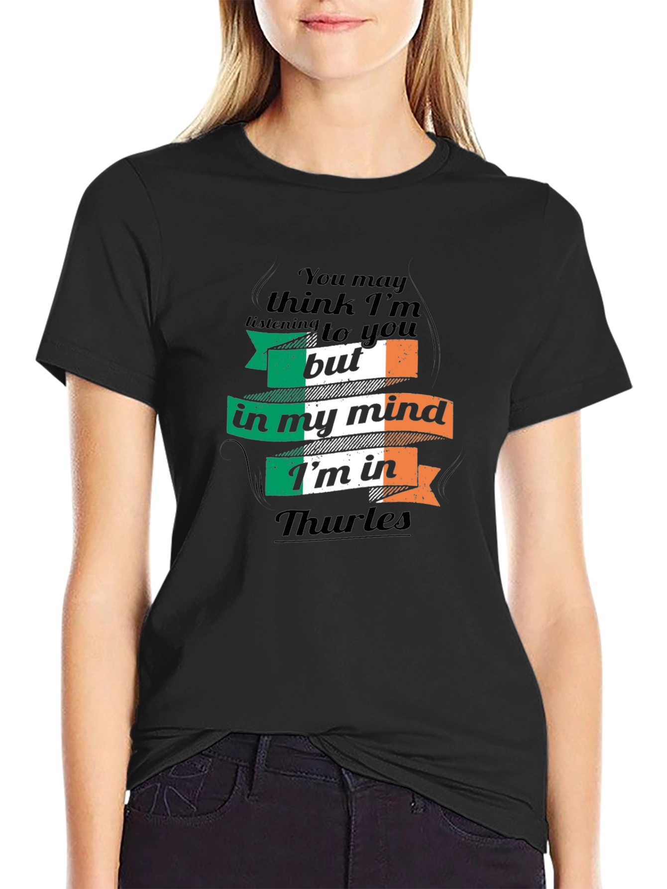Irish Pride Thurles T-Shirt - Mens Black Tee