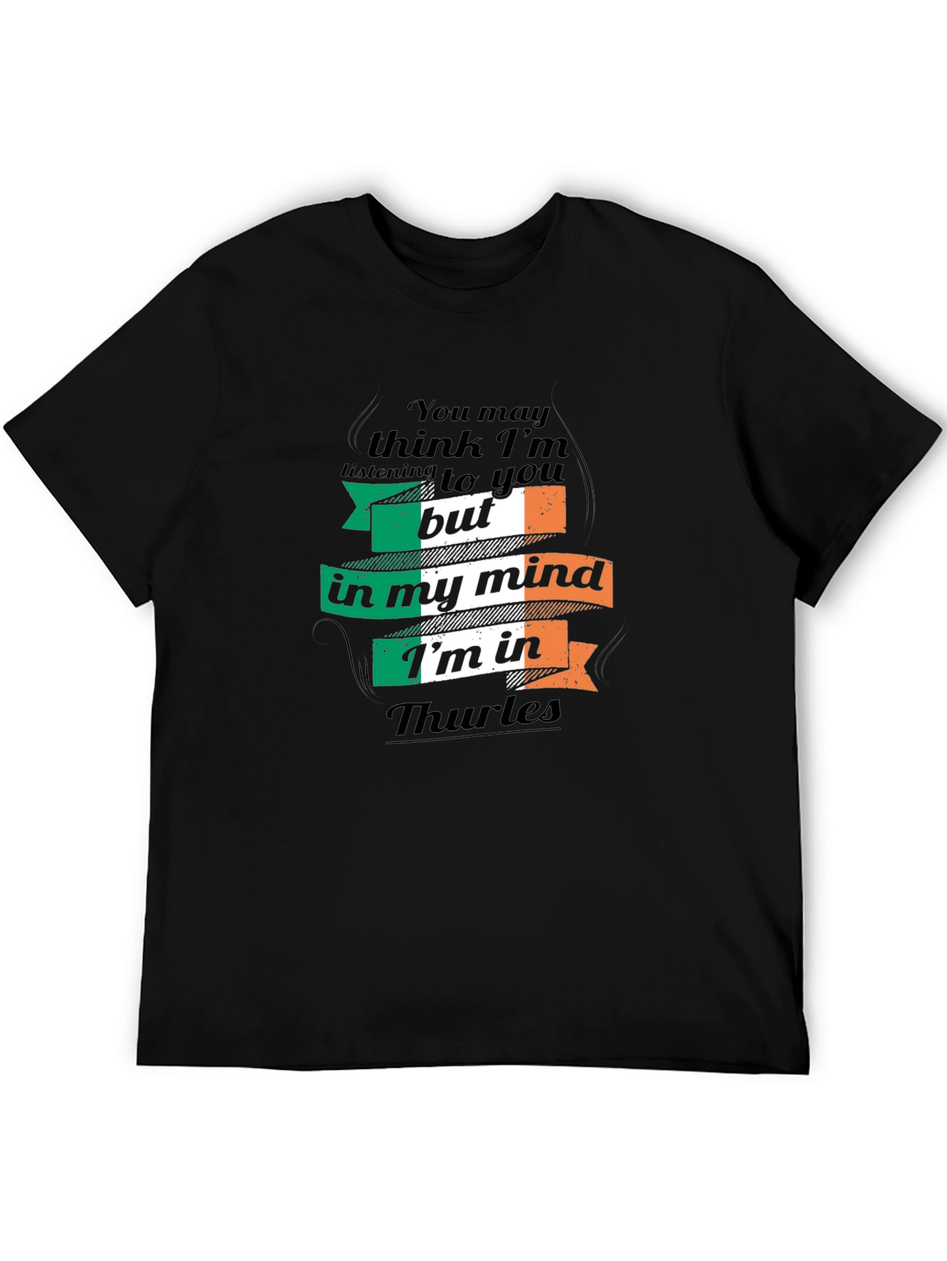 Irish Pride Thurles T-Shirt - Mens Black Tee