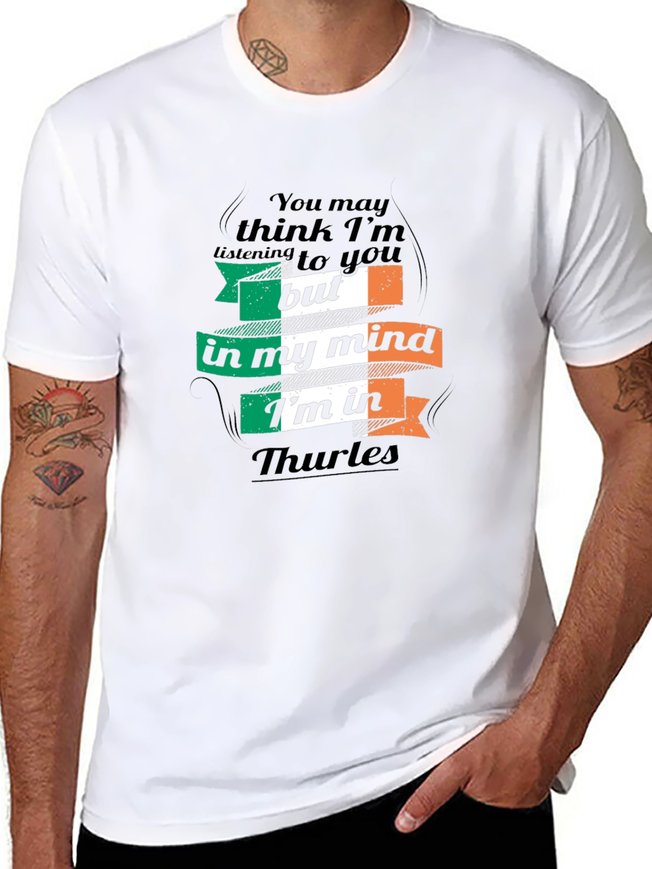 Irish Pride Thurles T-Shirt - Mens Black Tee