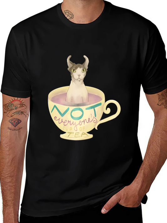 Not Everyones Cup of Tea - Novelty Cat T-Shirt