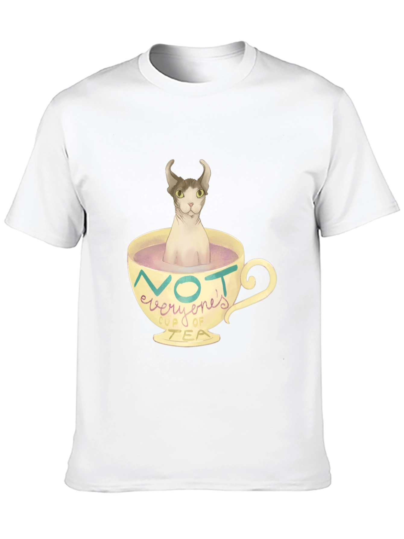 Not Everyones Cup of Tea - Novelty Cat T-Shirt