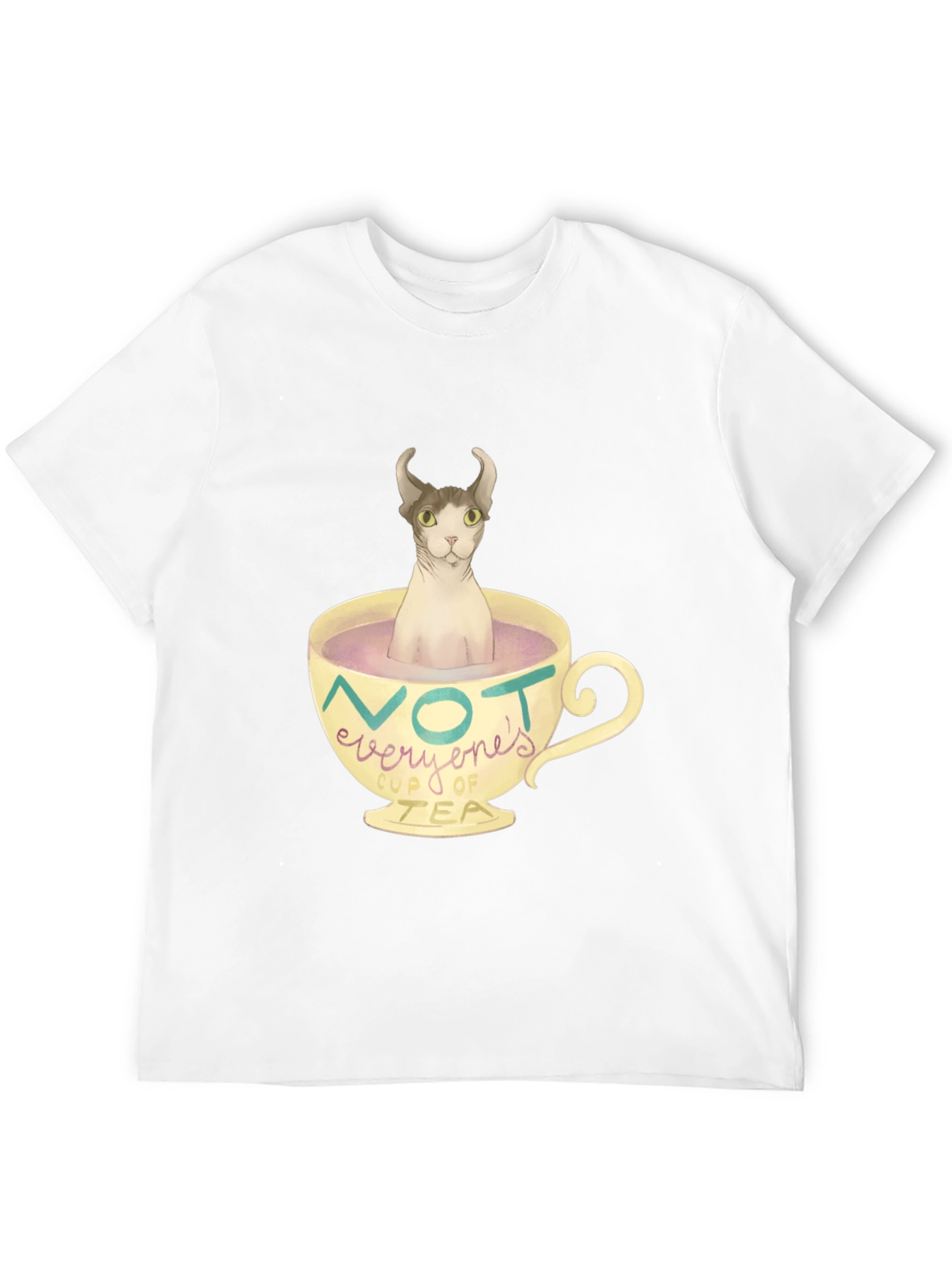 Not Everyones Cup of Tea - Novelty Cat T-Shirt