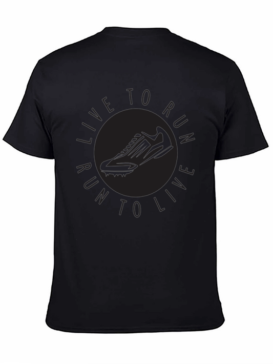 Live to Run Graphic Tee - Sport Shoe Design