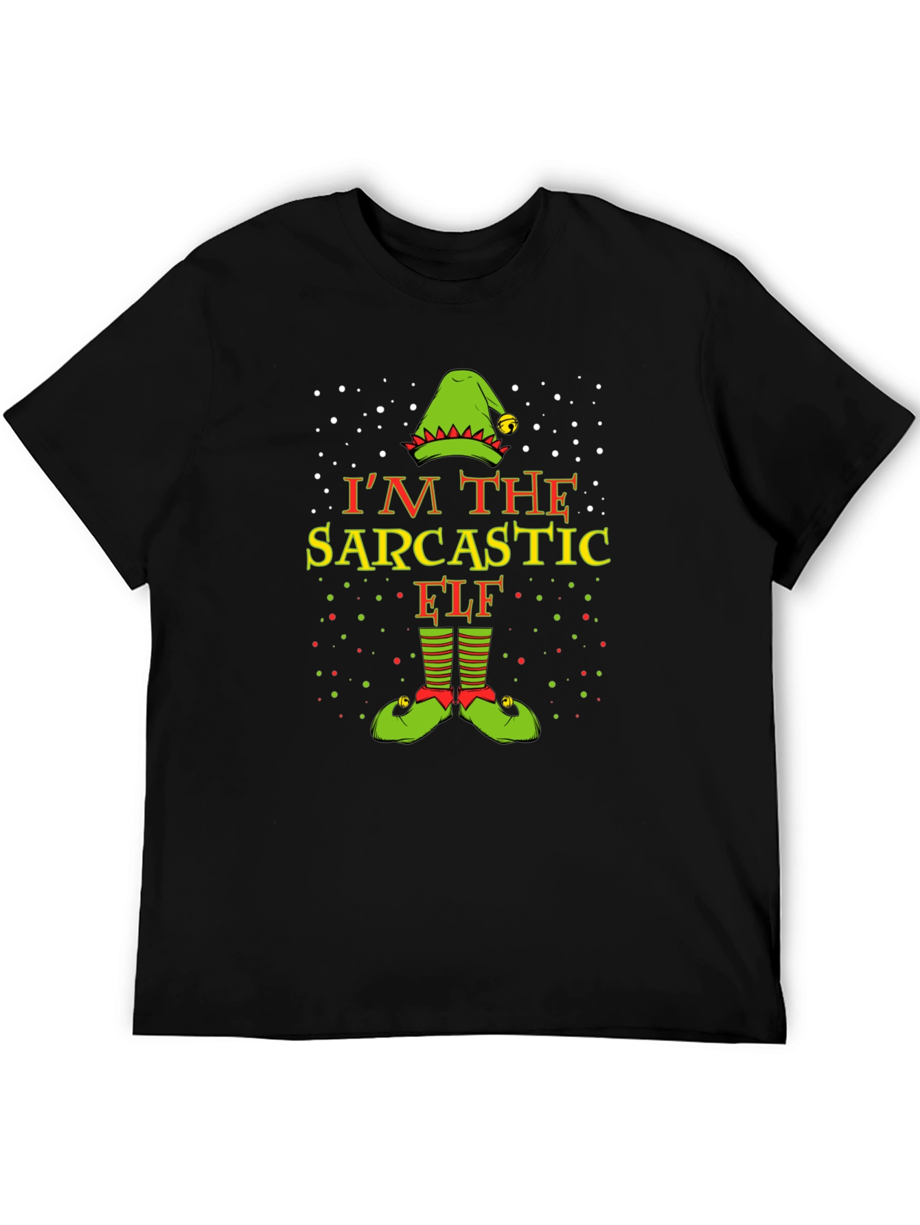 Sarcastic Elf Christmas T-Shirt - Holiday Fun