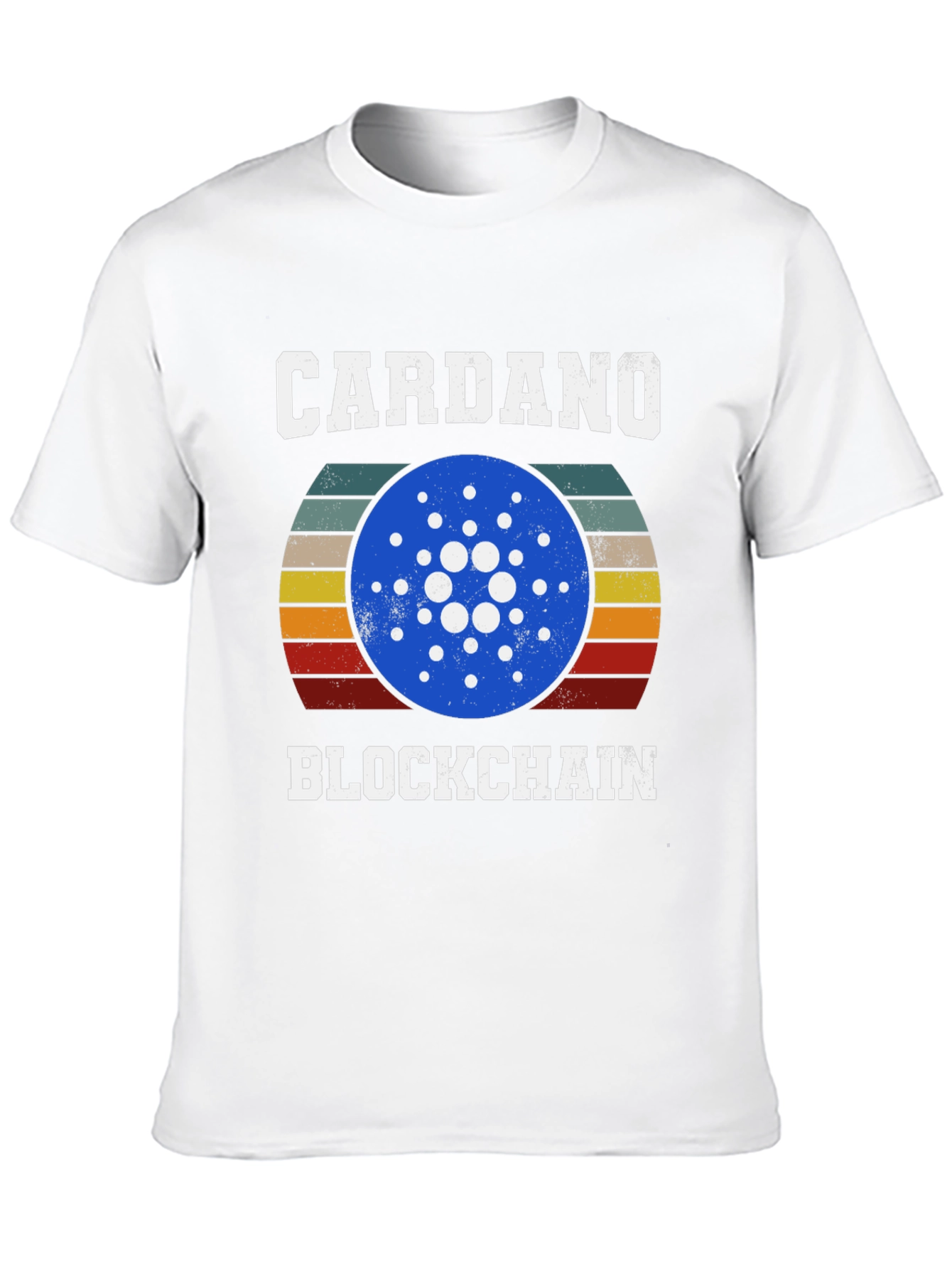 Cardano Blockchain Crypto T-Shirt Retro Design