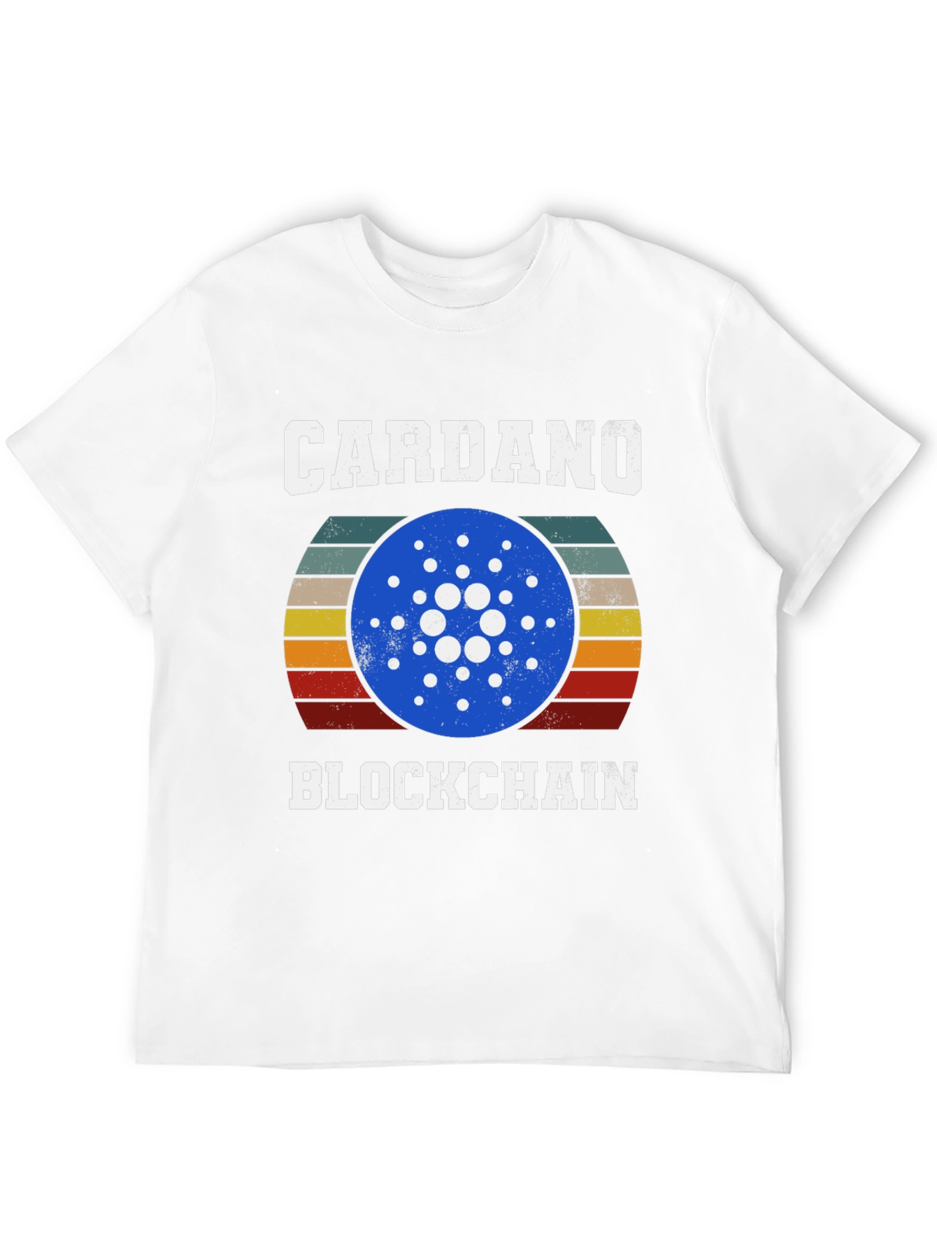 Cardano Blockchain Crypto T-Shirt Retro Design