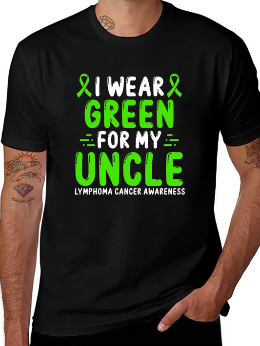Lymphoma Cancer Awareness Green Ribbon T-Shirt