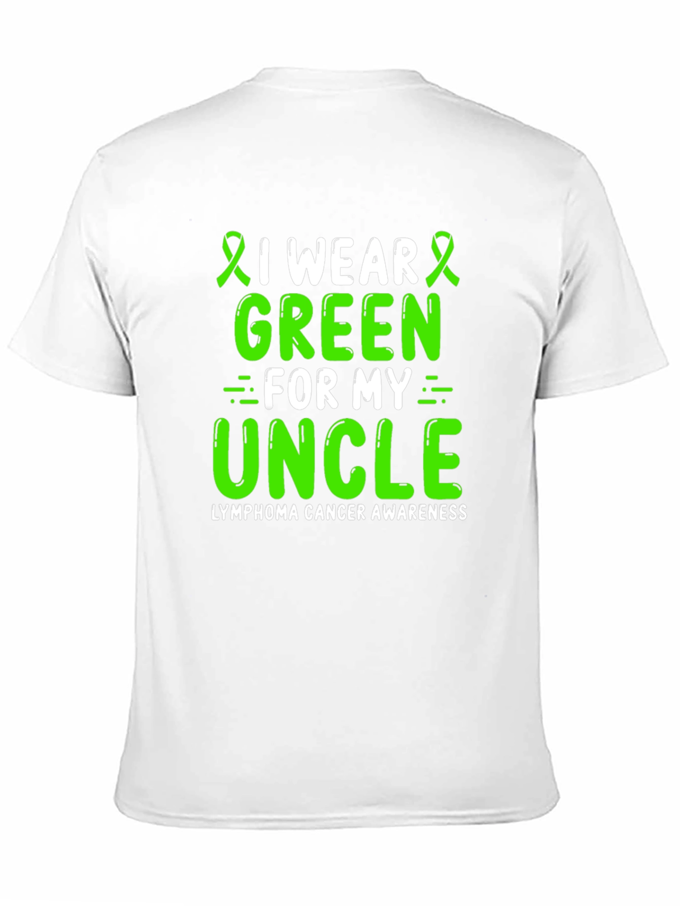 Lymphoma Cancer Awareness Green Ribbon T-Shirt