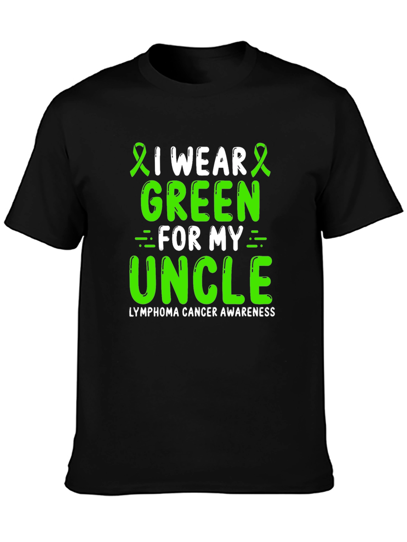Lymphoma Cancer Awareness Green Ribbon T-Shirt