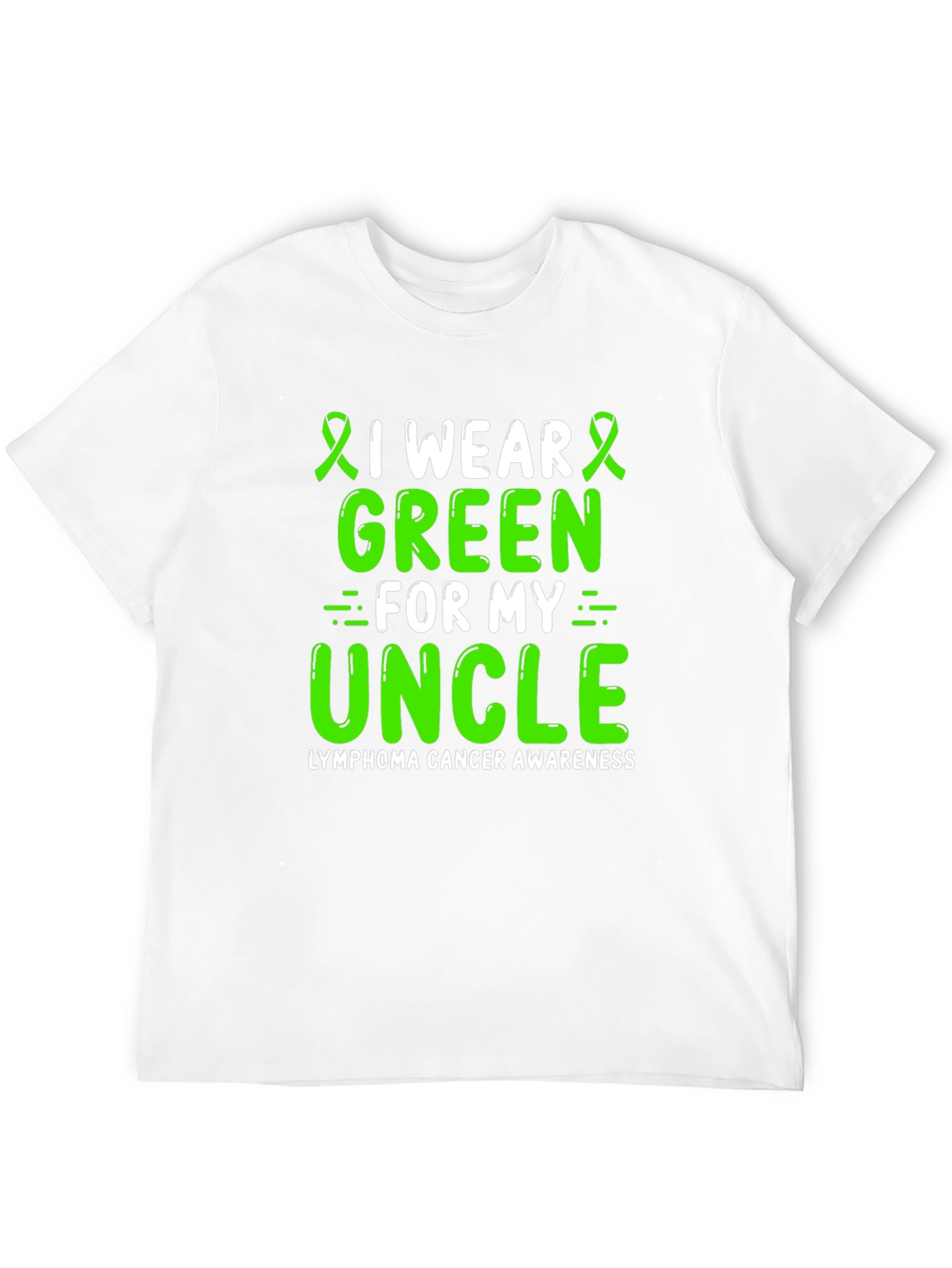 Lymphoma Cancer Awareness Green Ribbon T-Shirt