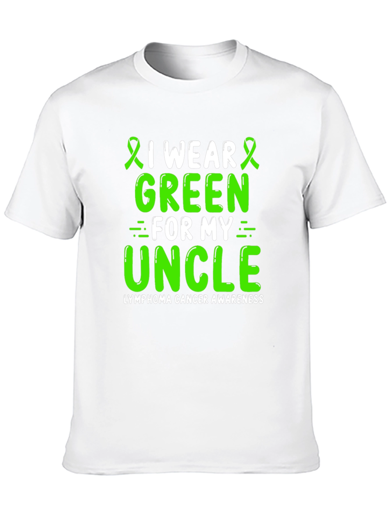 Lymphoma Cancer Awareness Green Ribbon T-Shirt