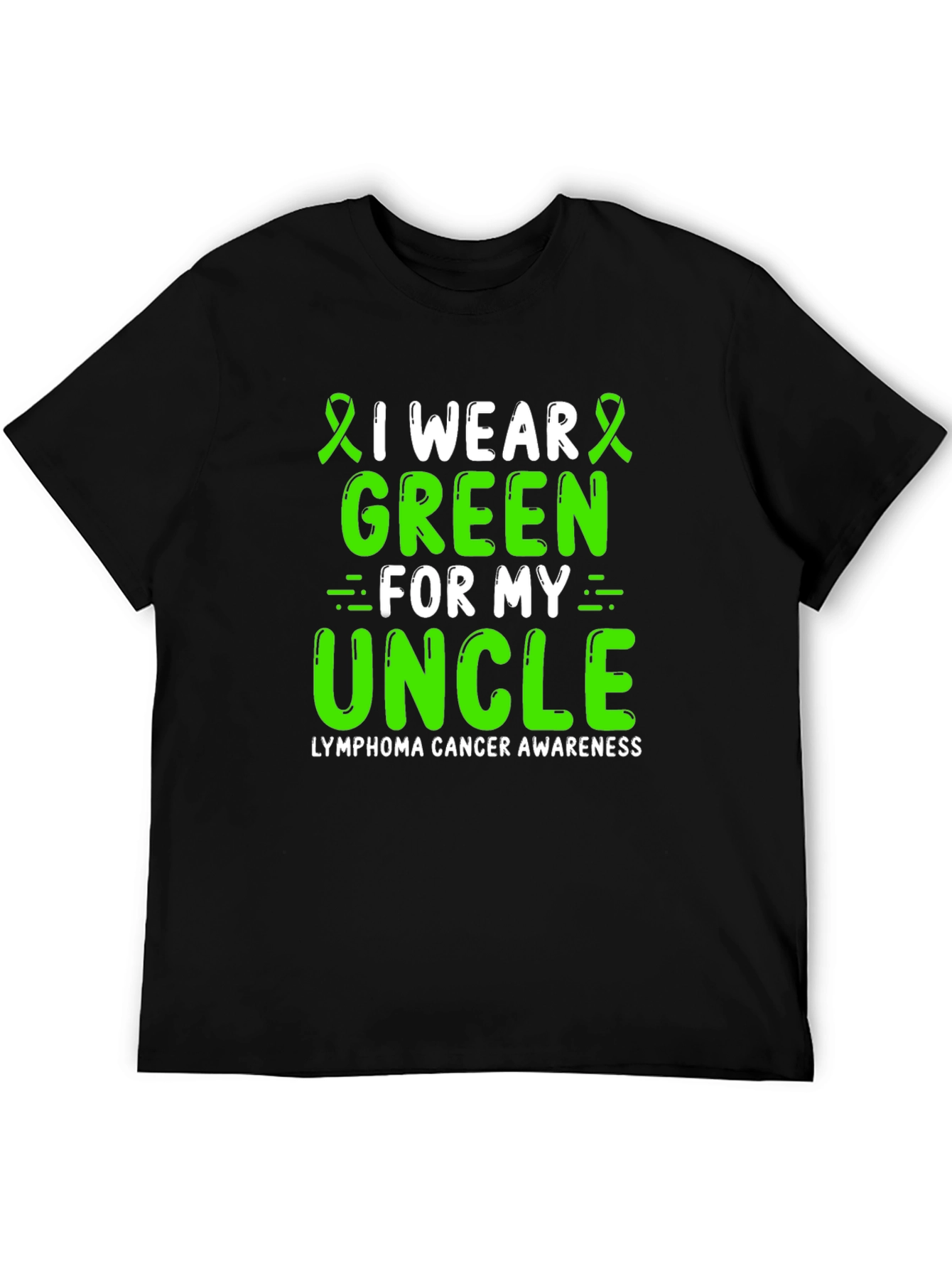 Lymphoma Cancer Awareness Green Ribbon T-Shirt