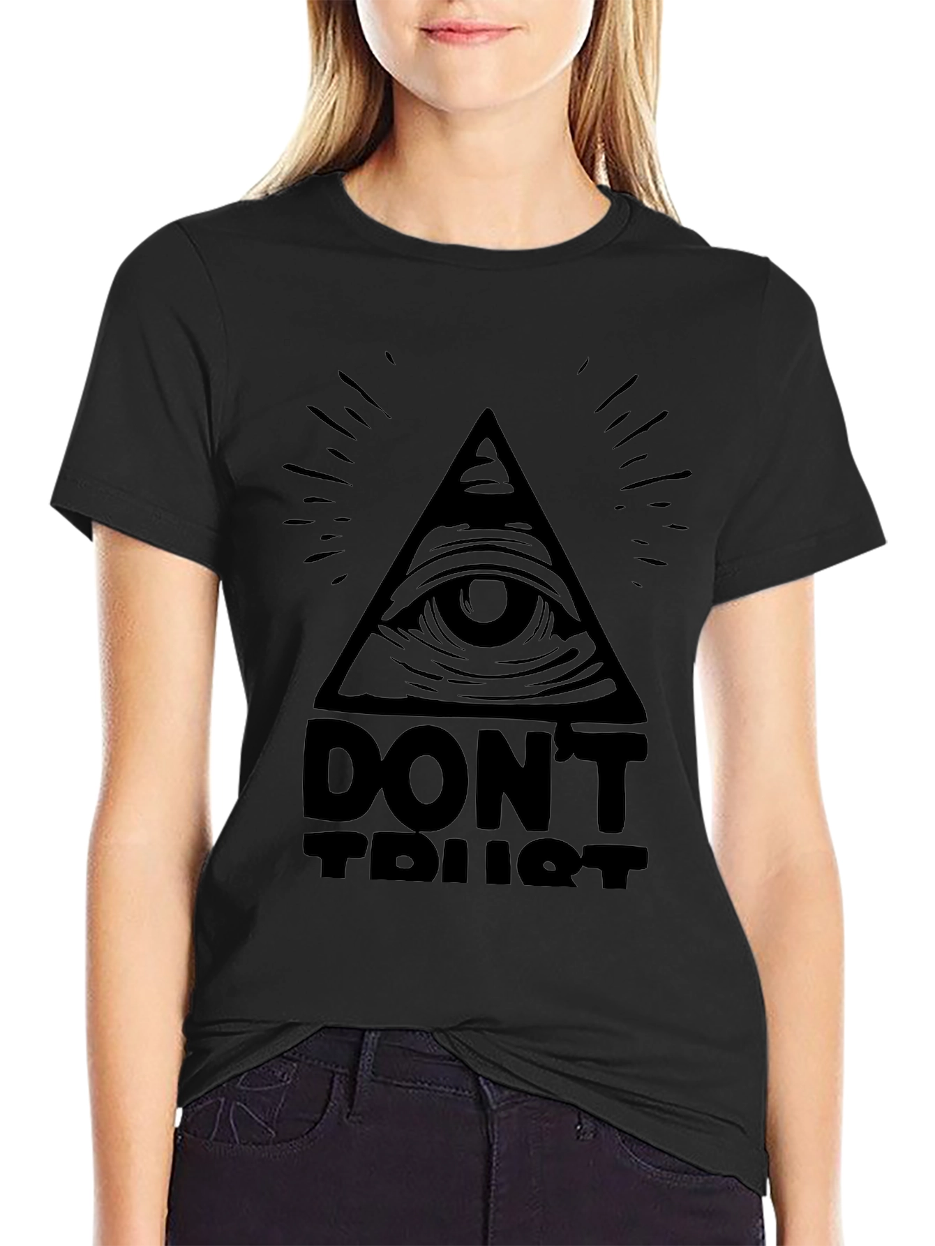 All-Seeing Eye Graphic Tee - Conspiracy Black T-Shirt