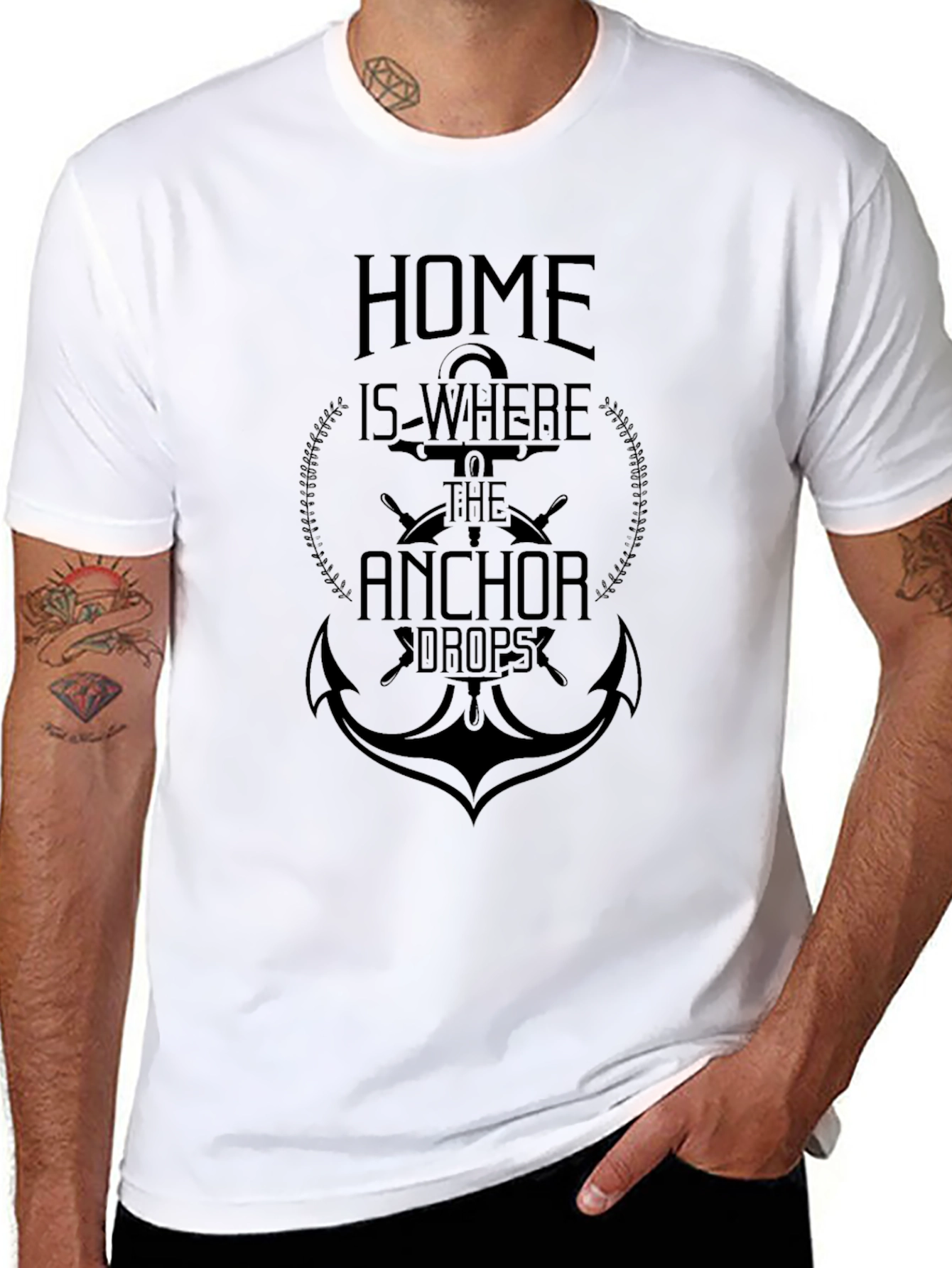 Home is Where the Anchor Drops Graphic Tee