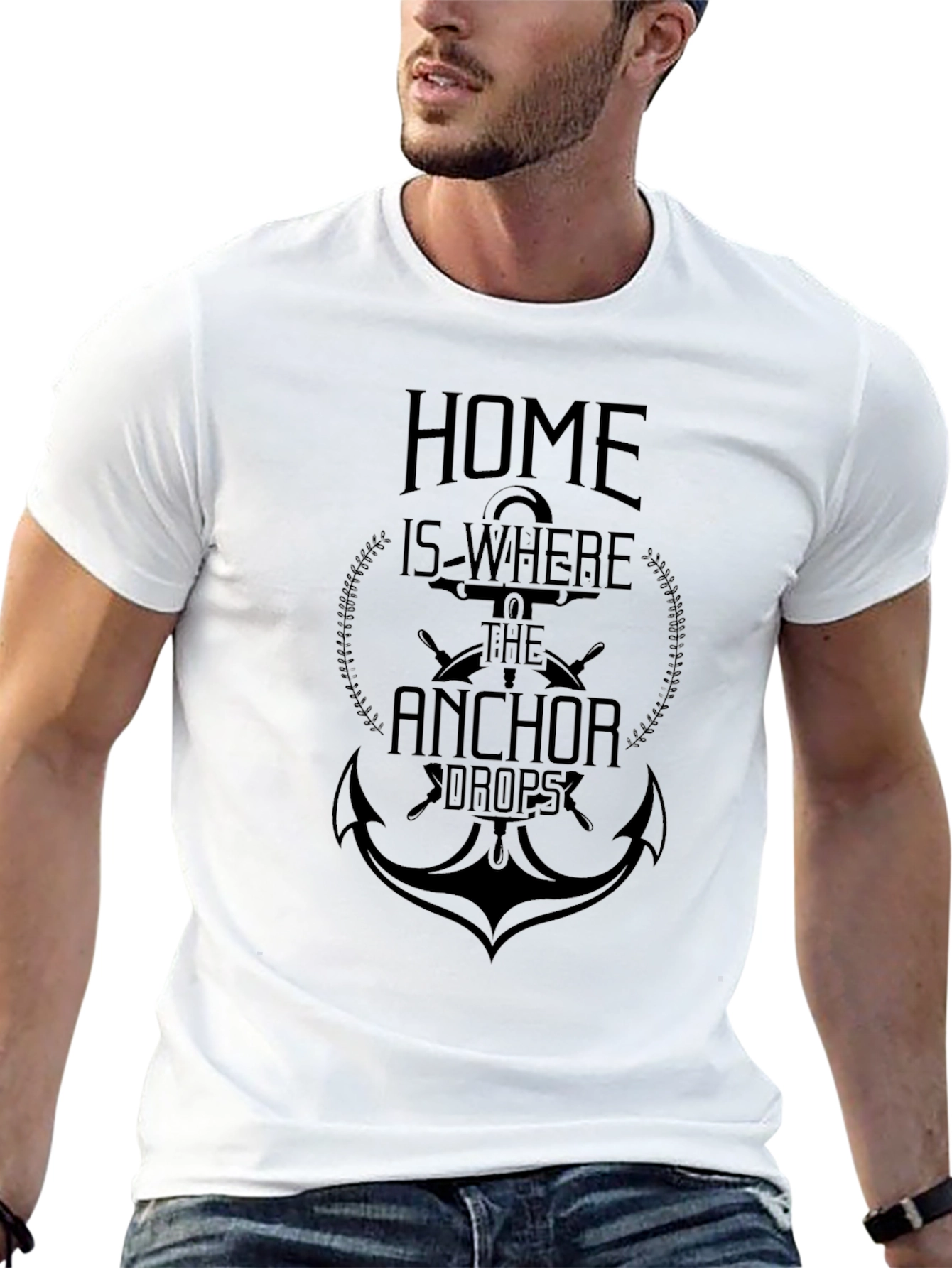 Home is Where the Anchor Drops Graphic Tee