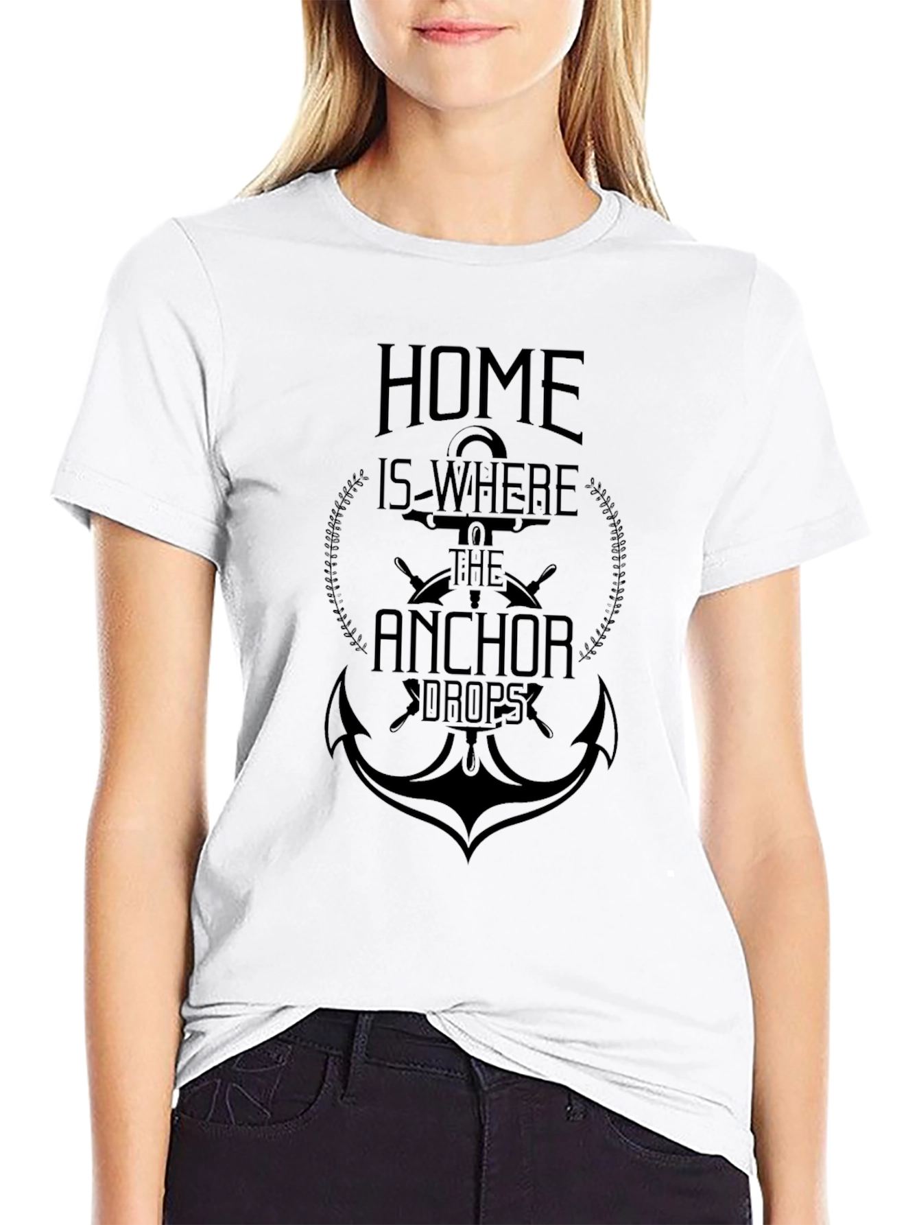 Home is Where the Anchor Drops Graphic Tee