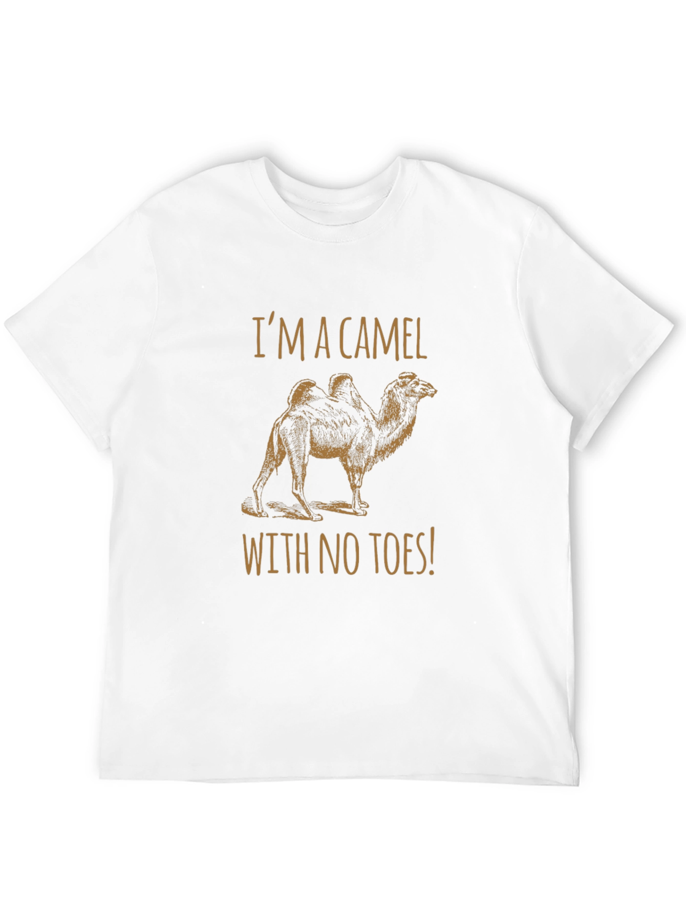 Funny Camel No Toes Black Graphic T-Shirt