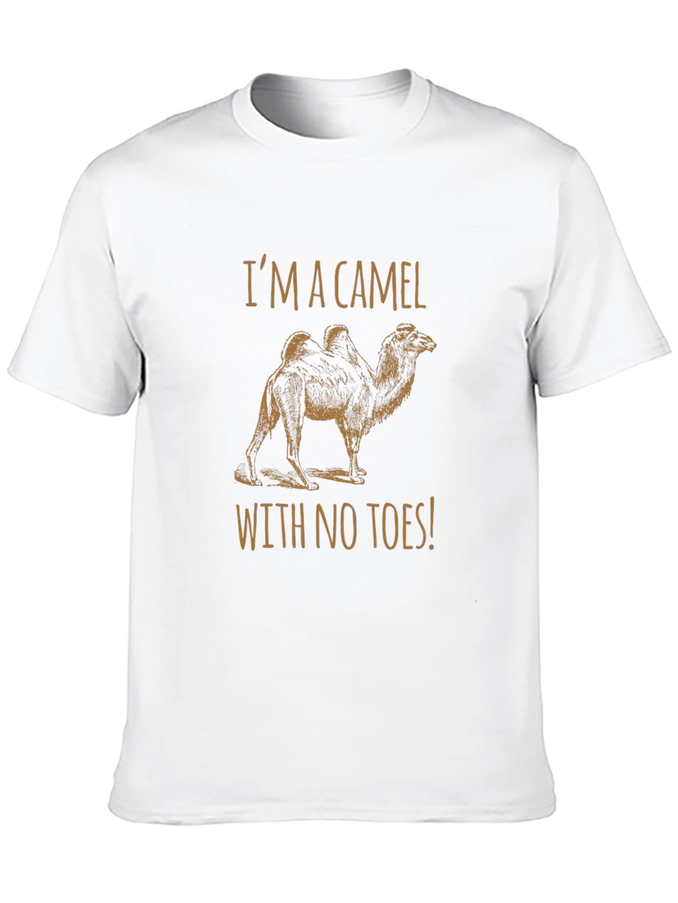 Funny Camel No Toes Black Graphic T-Shirt