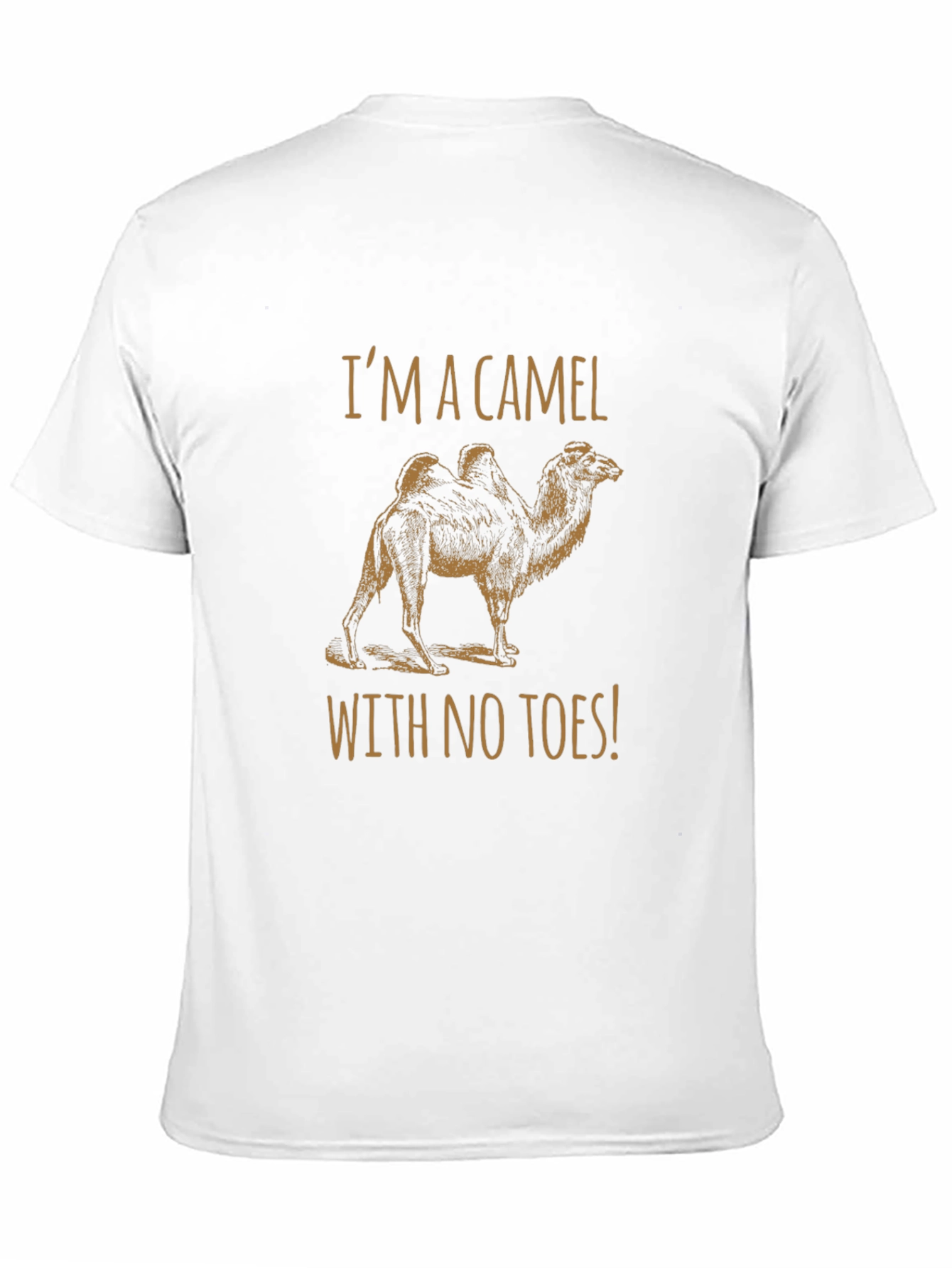 Funny Camel No Toes Black Graphic T-Shirt