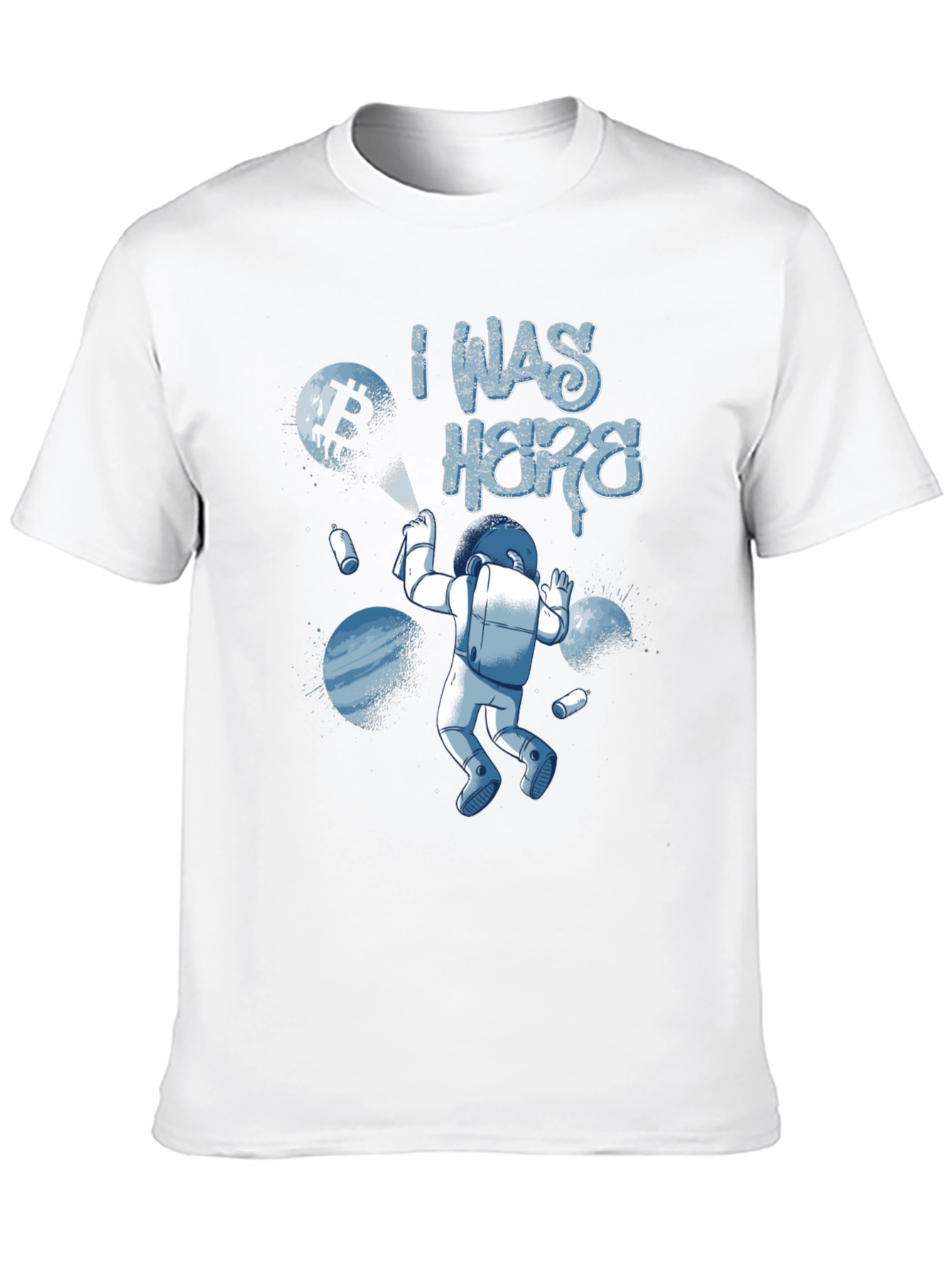 I Was Here Astronaut Graphic T-Shirt