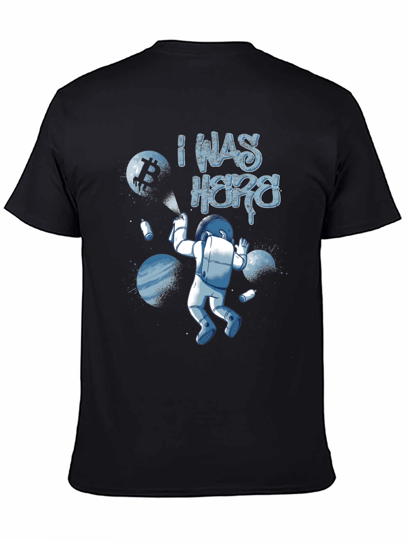 I Was Here Astronaut Graphic T-Shirt