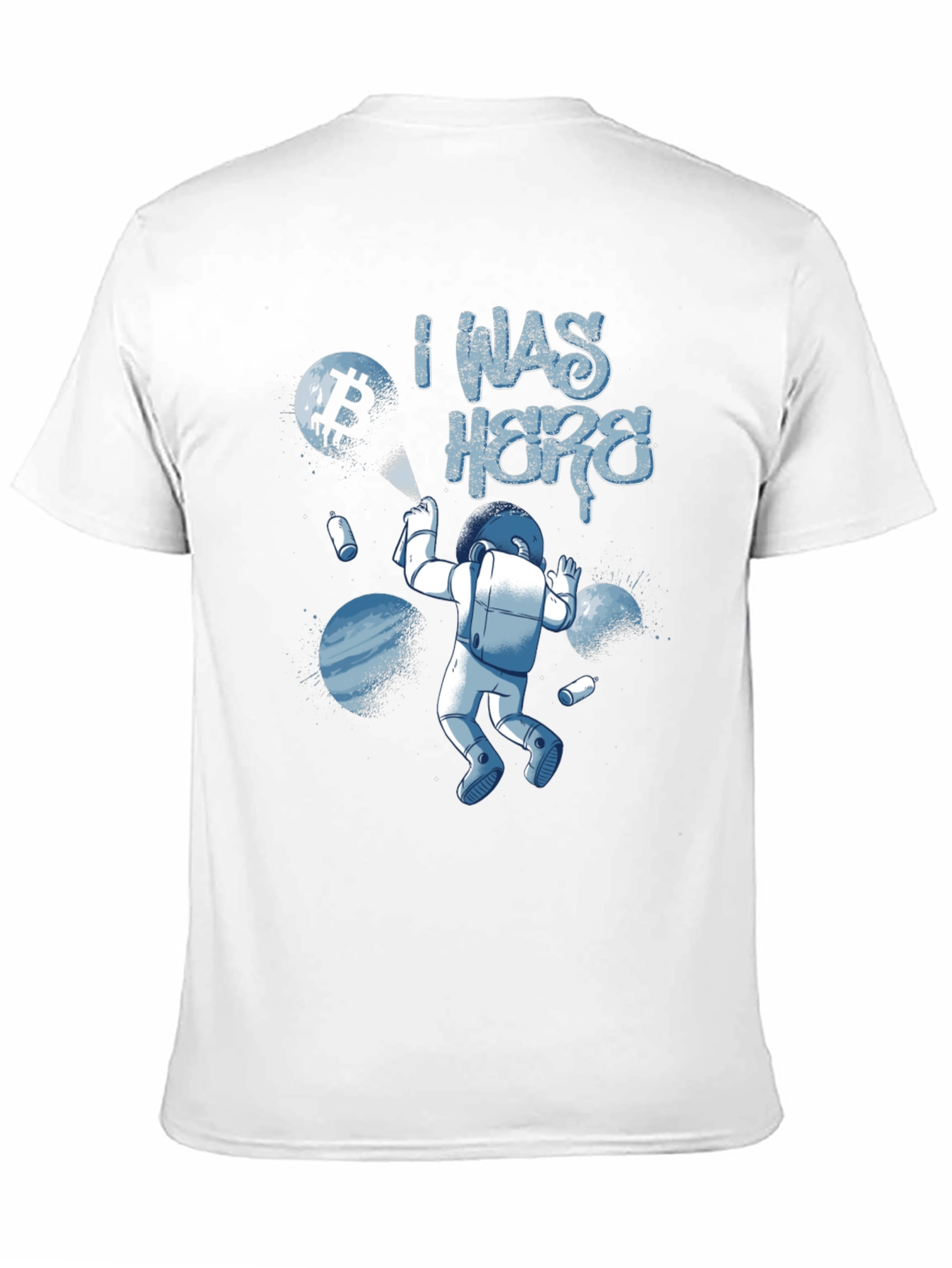 I Was Here Astronaut Graphic T-Shirt