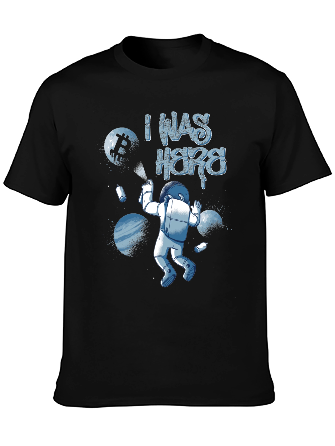 I Was Here Astronaut Graphic T-Shirt