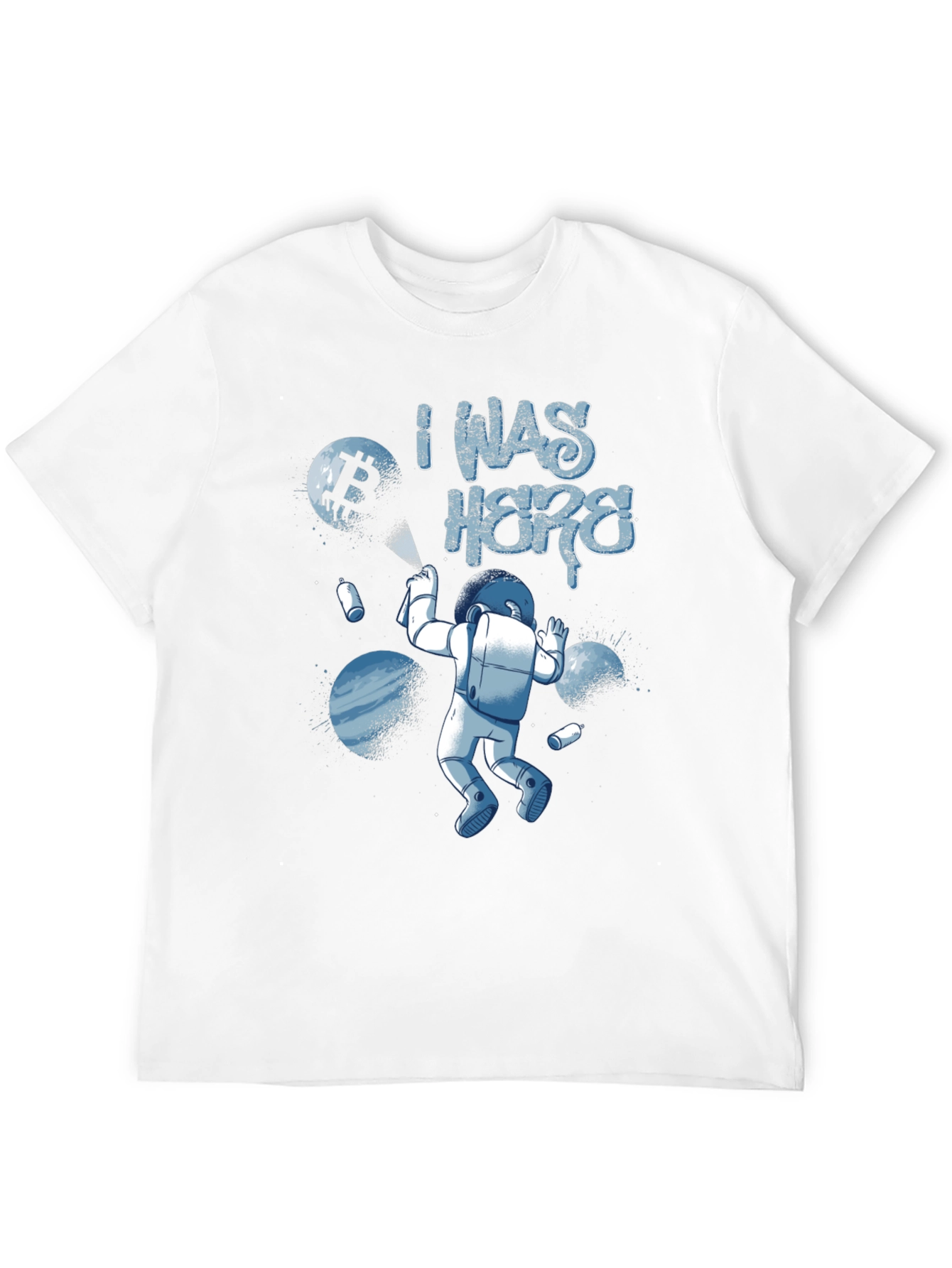 I Was Here Astronaut Graphic T-Shirt