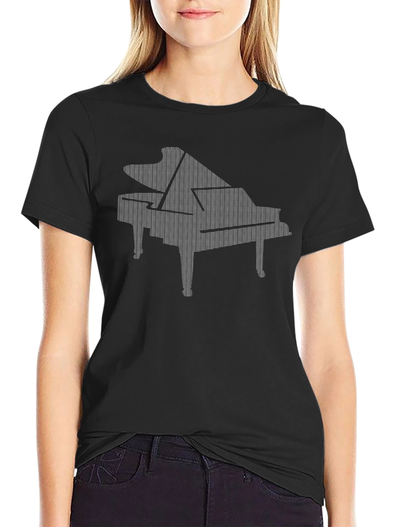 Piano Graphic T-Shirt - Cool Music Lover Tee