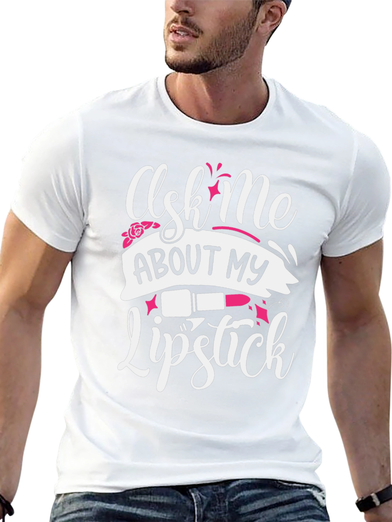 Ask Me About My Lipstick Graphic T-Shirt