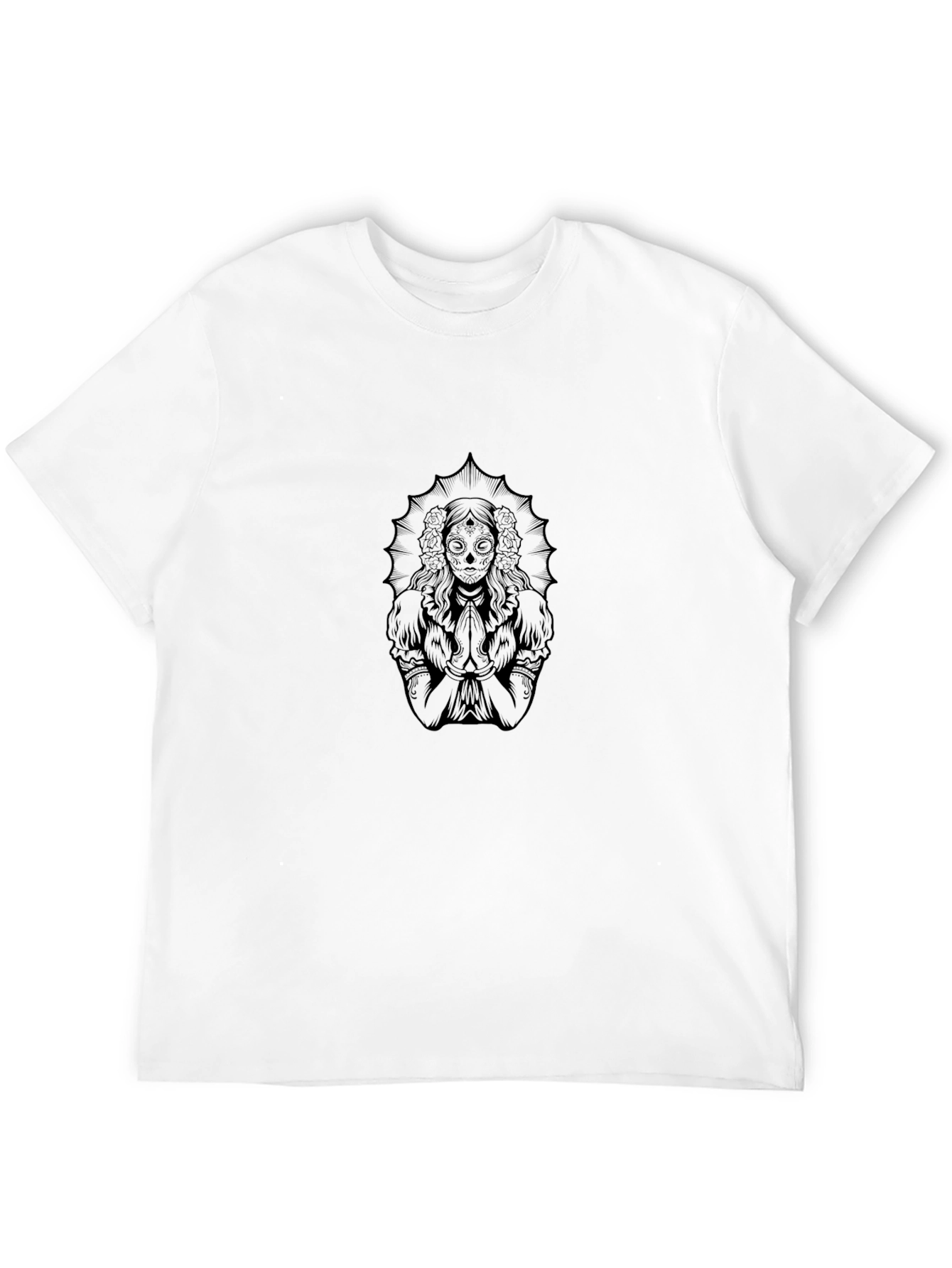 Black Sugar Skull Graphic Tee