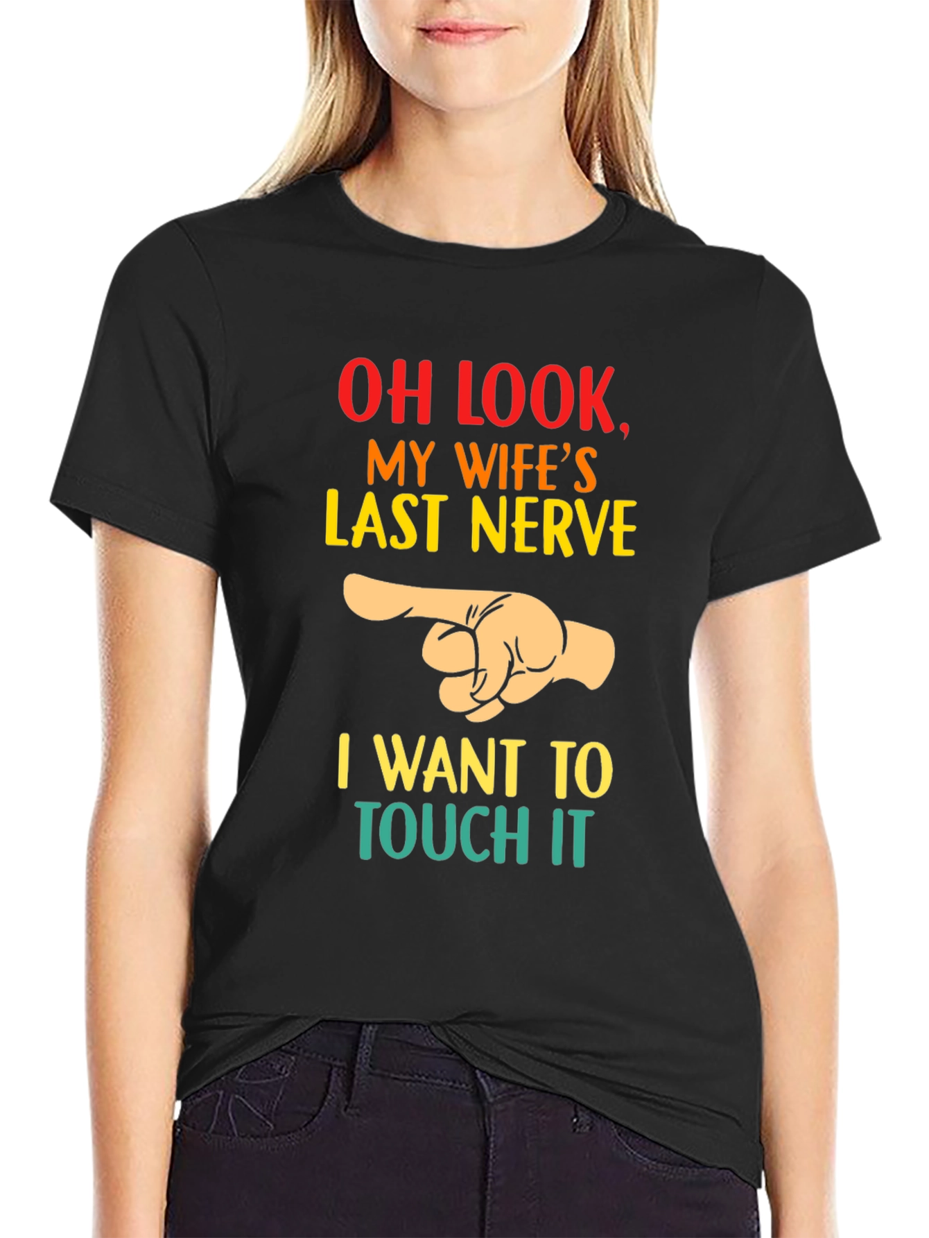 Funny Husband T-Shirt - My Wifes Last Nerve