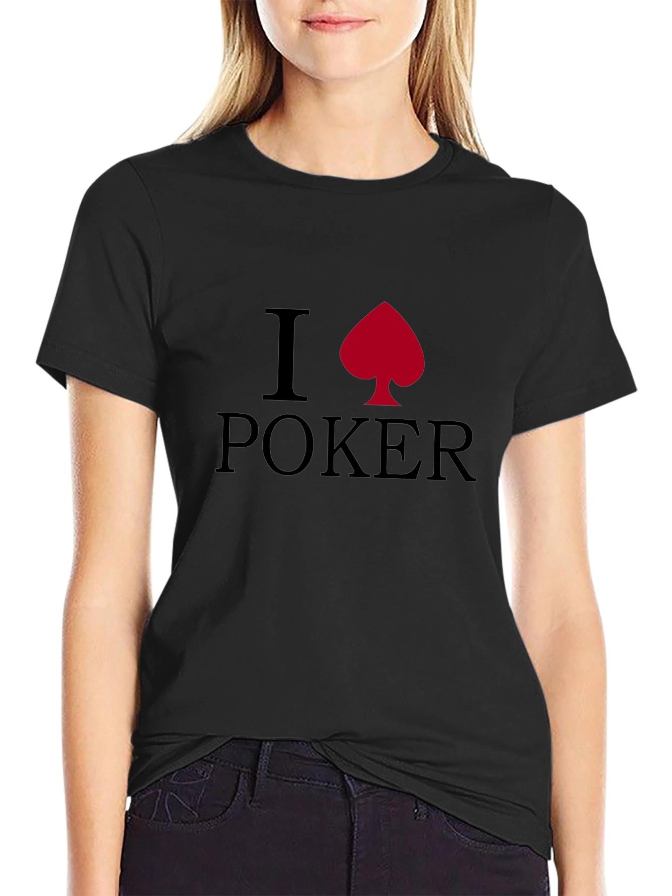 I Heart Poker T-Shirt - Spade Design