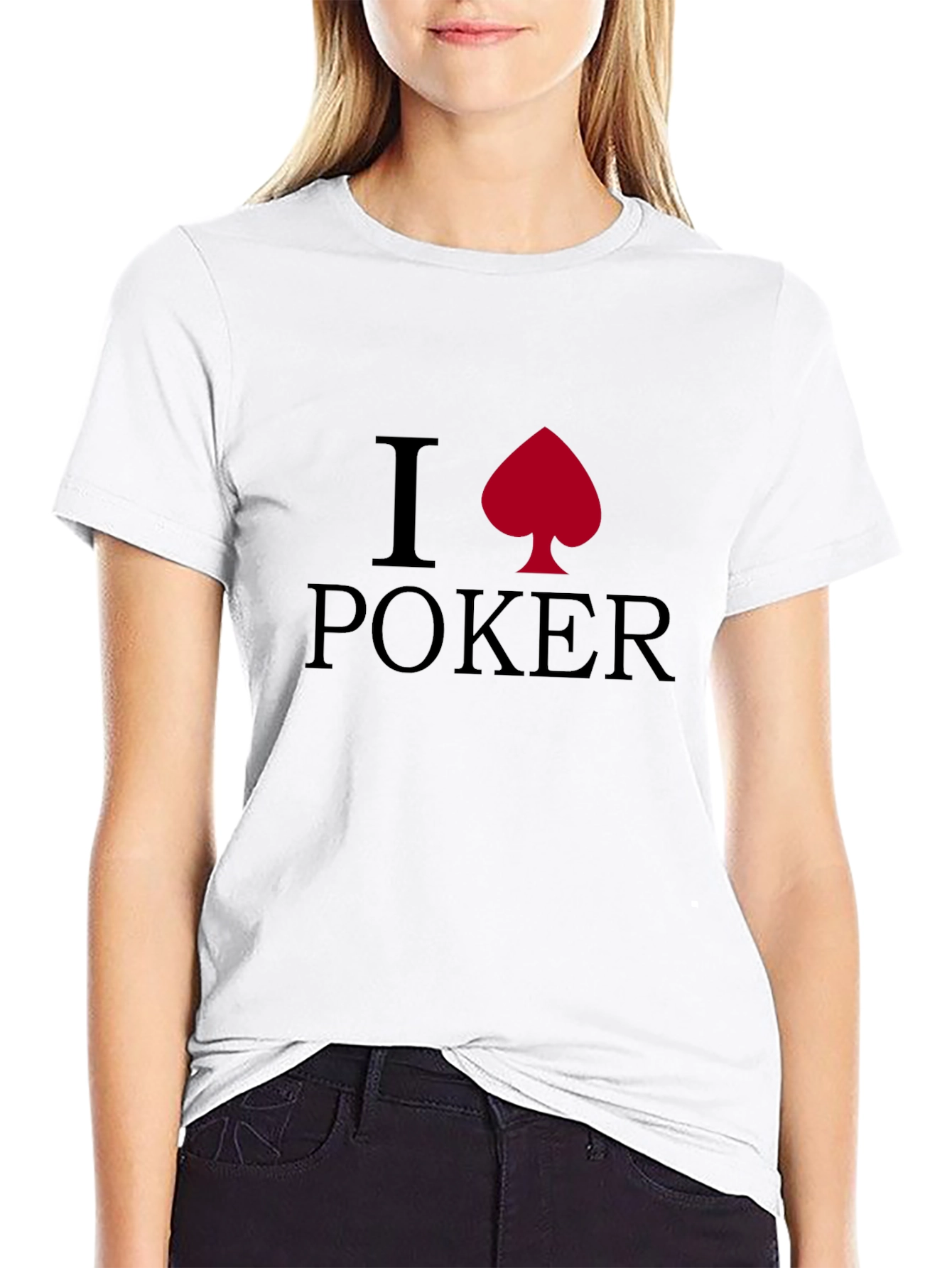 I Heart Poker T-Shirt - Spade Design