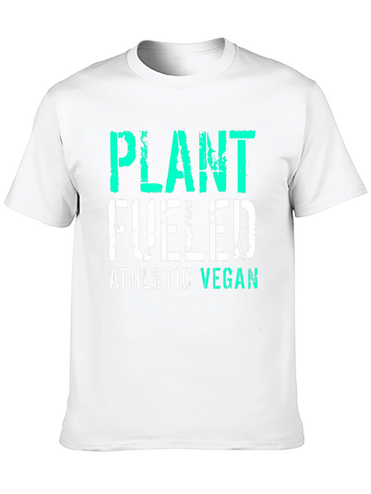 Plant Fueled Athletic Vegan T-Shirt - Black