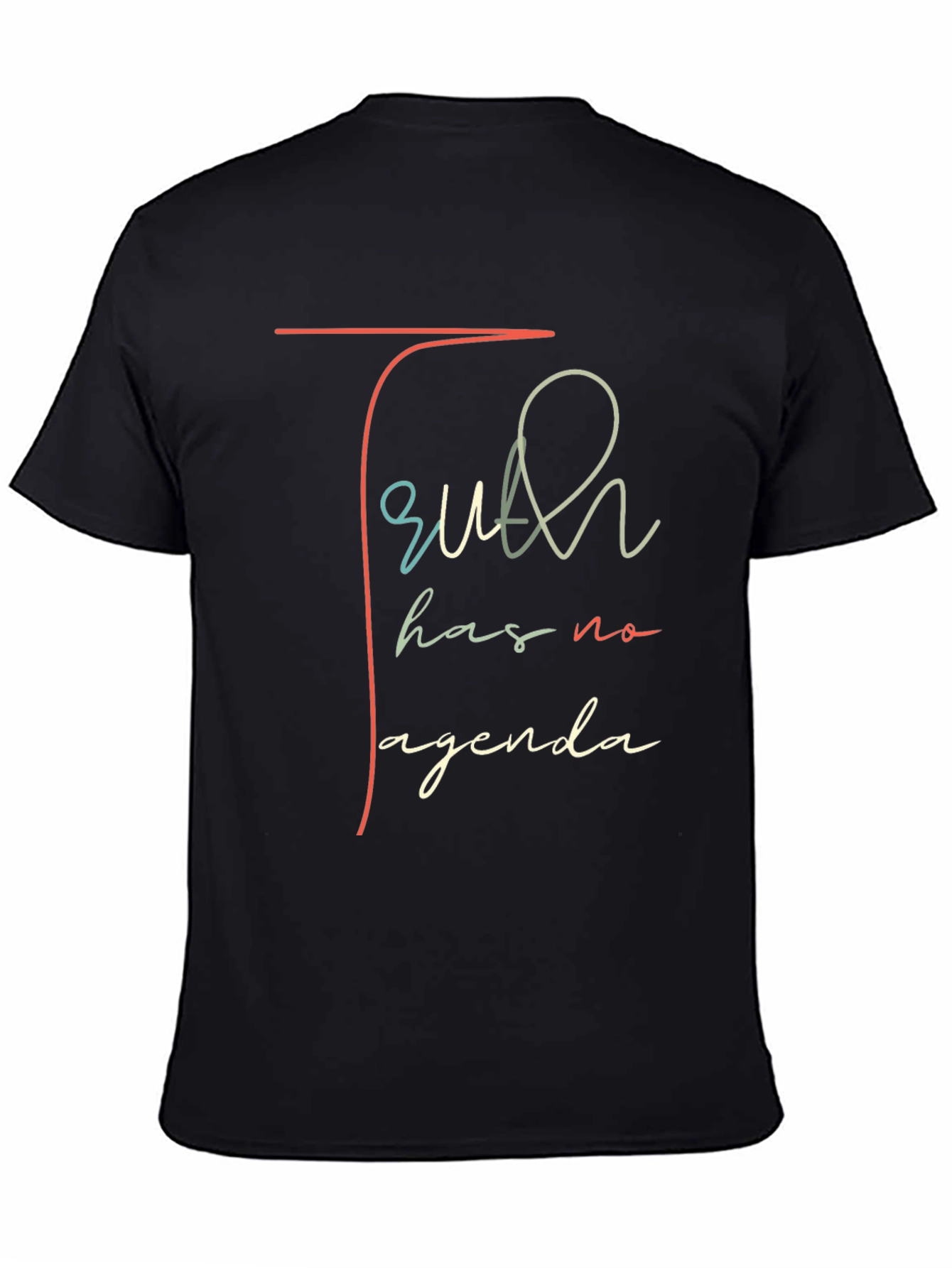 Truth Has No Agenda Black T-Shirt