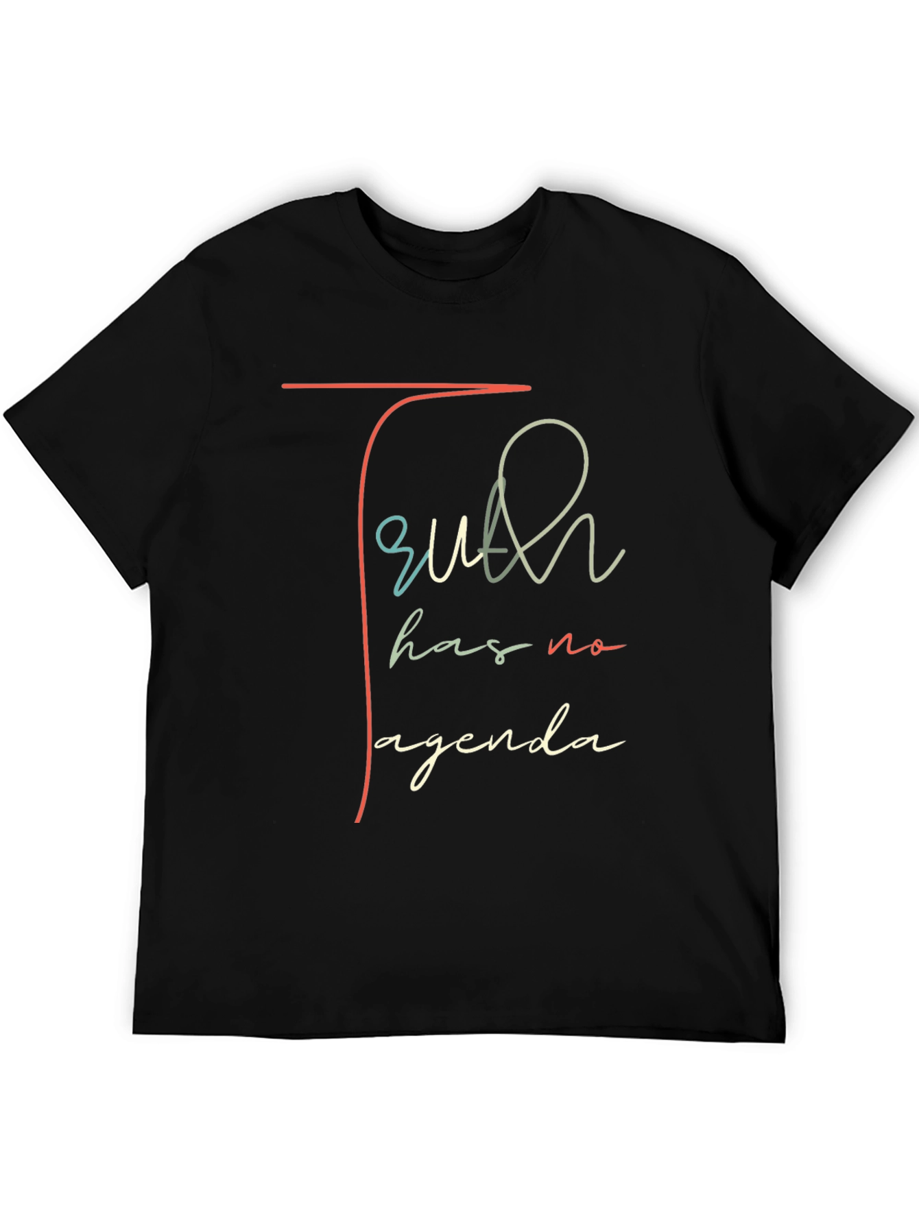 Truth Has No Agenda Black T-Shirt