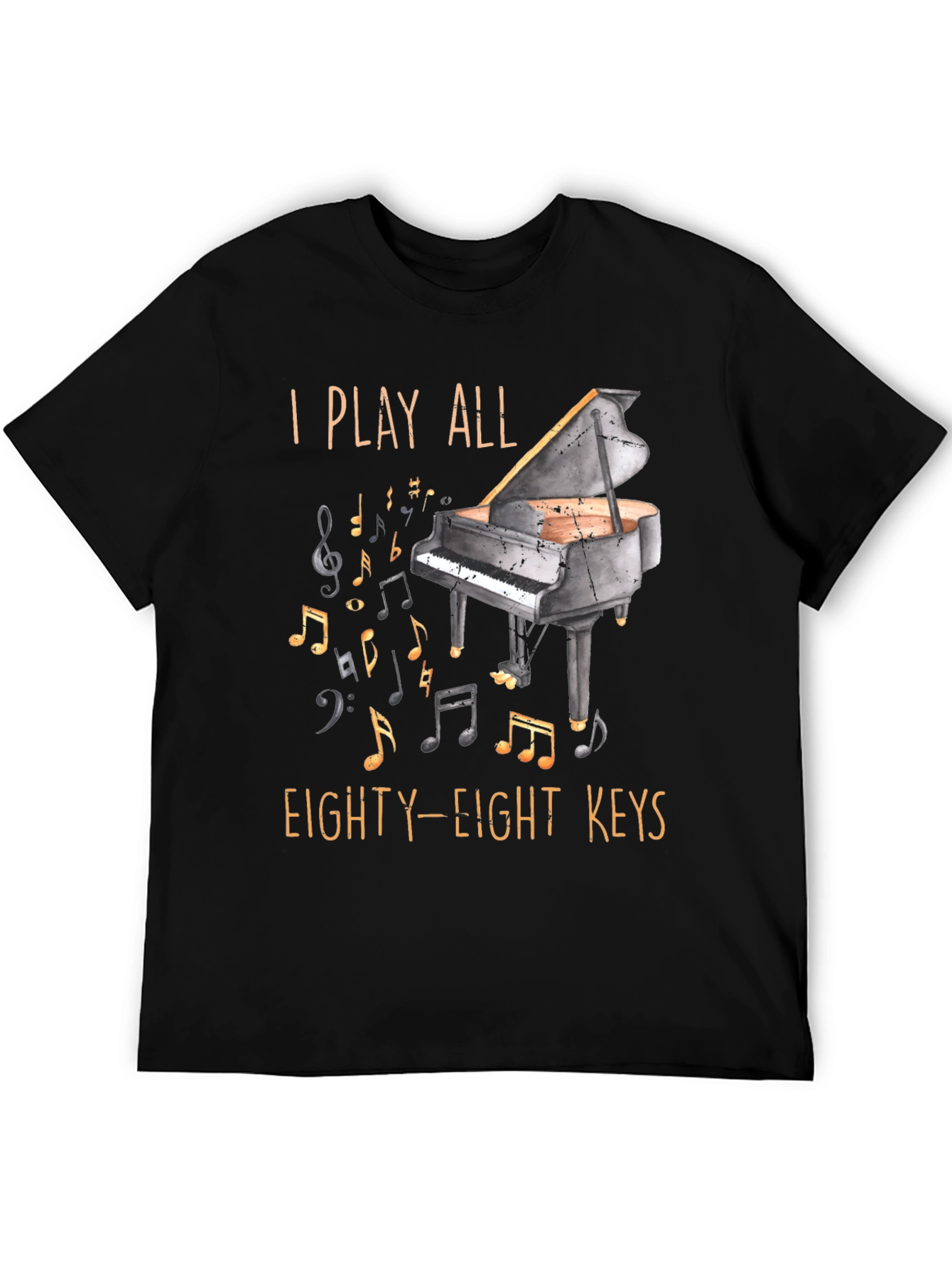 Piano Player Graphic T-Shirt - 88 Keys
