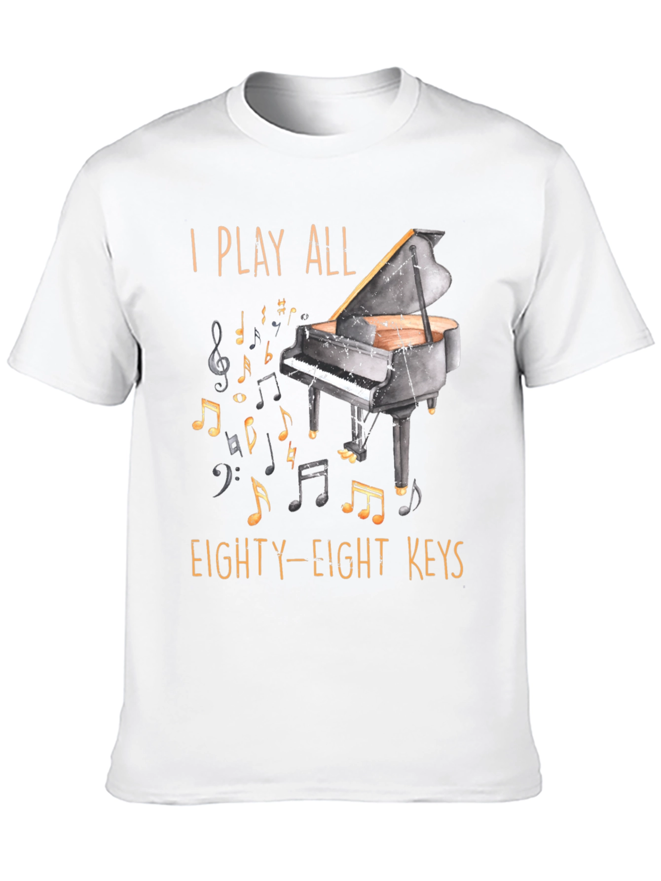 Piano Player Graphic T-Shirt - 88 Keys